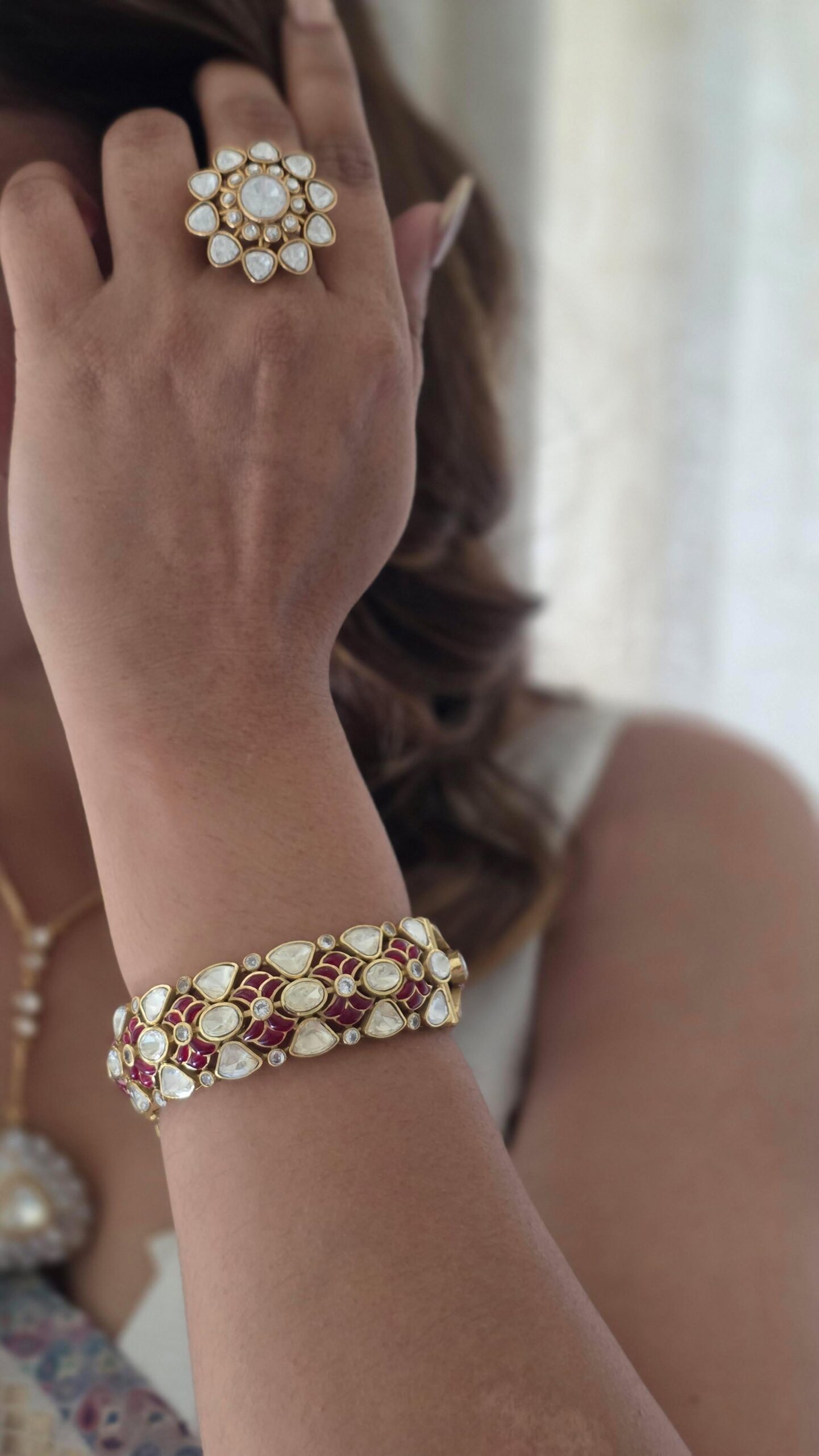 Falak Openable Polki Bangles Thumbnail