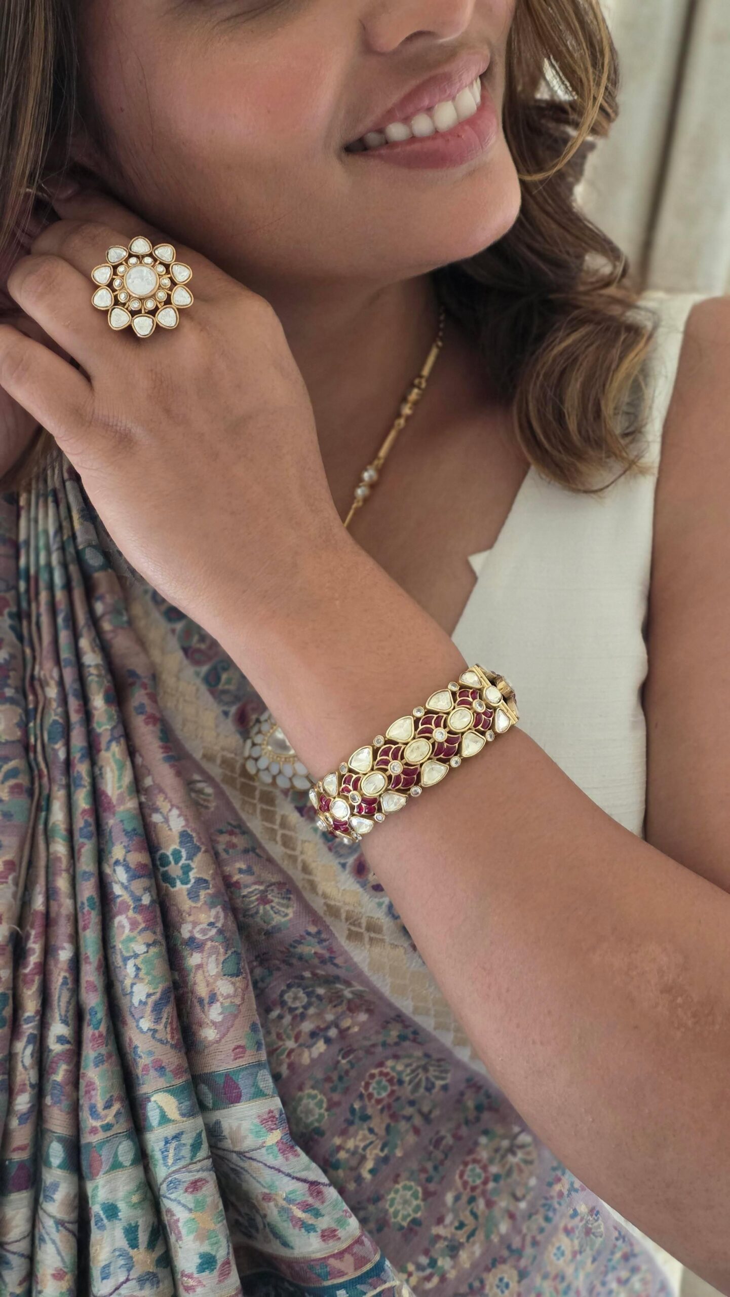 Falak Openable Polki Bangles Thumbnail