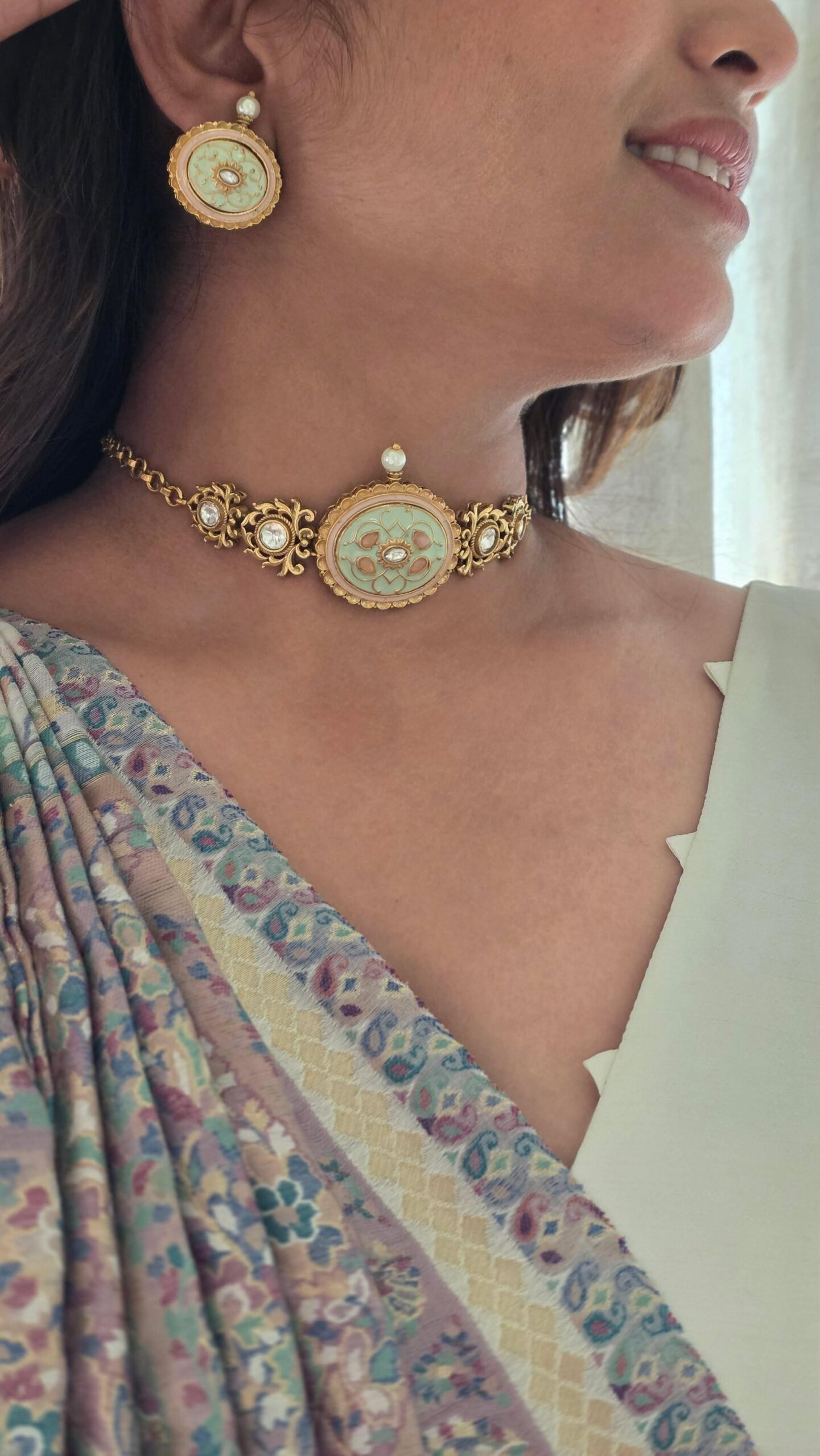 Mitali handcrafted choker Thumbnail