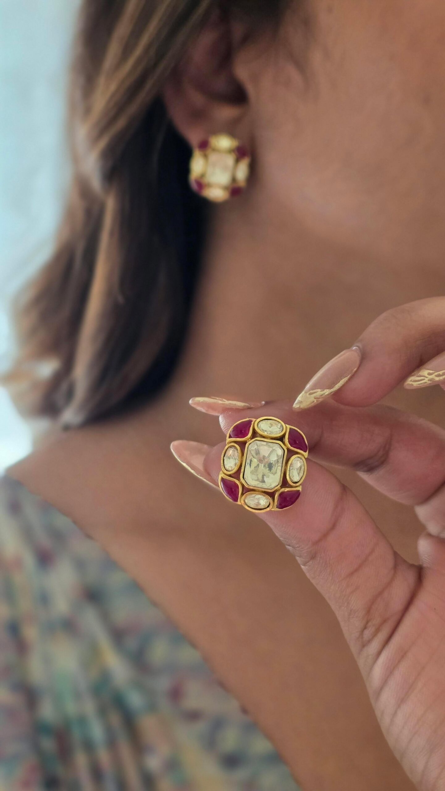 Priti polki studs Thumbnail