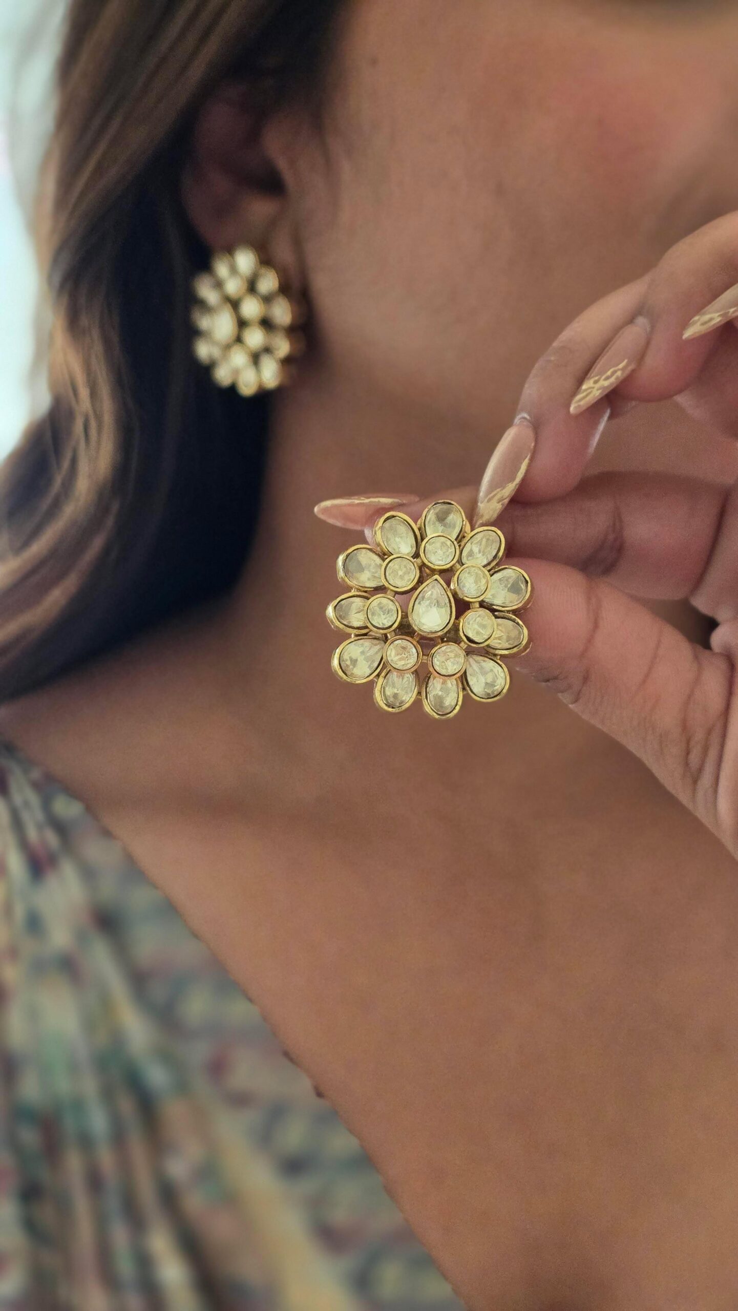 Priya polki studs Thumbnail