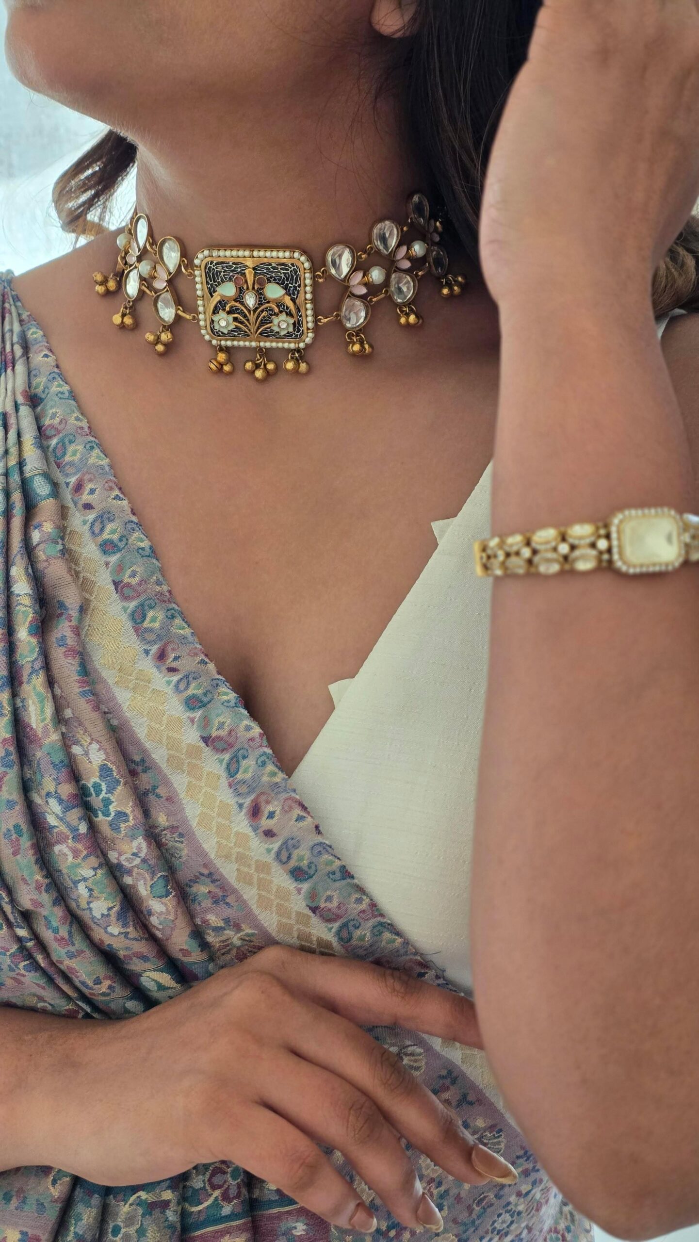 Geetika handcrafted choker Thumbnail