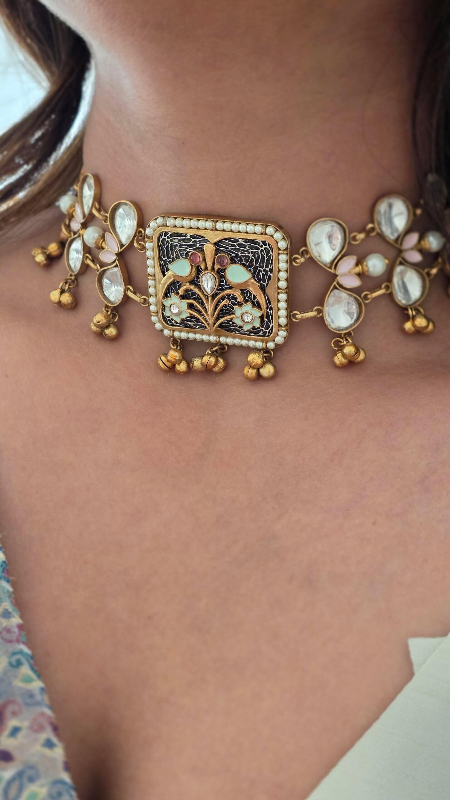 Geetika handcrafted choker Thumbnail
