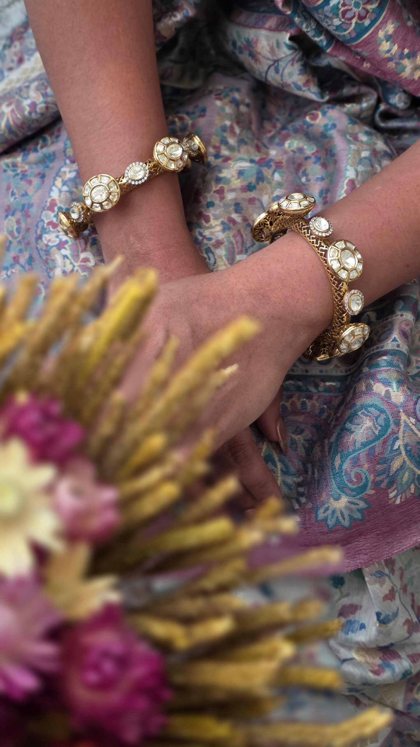 Hanika openable polki bangles Thumbnail