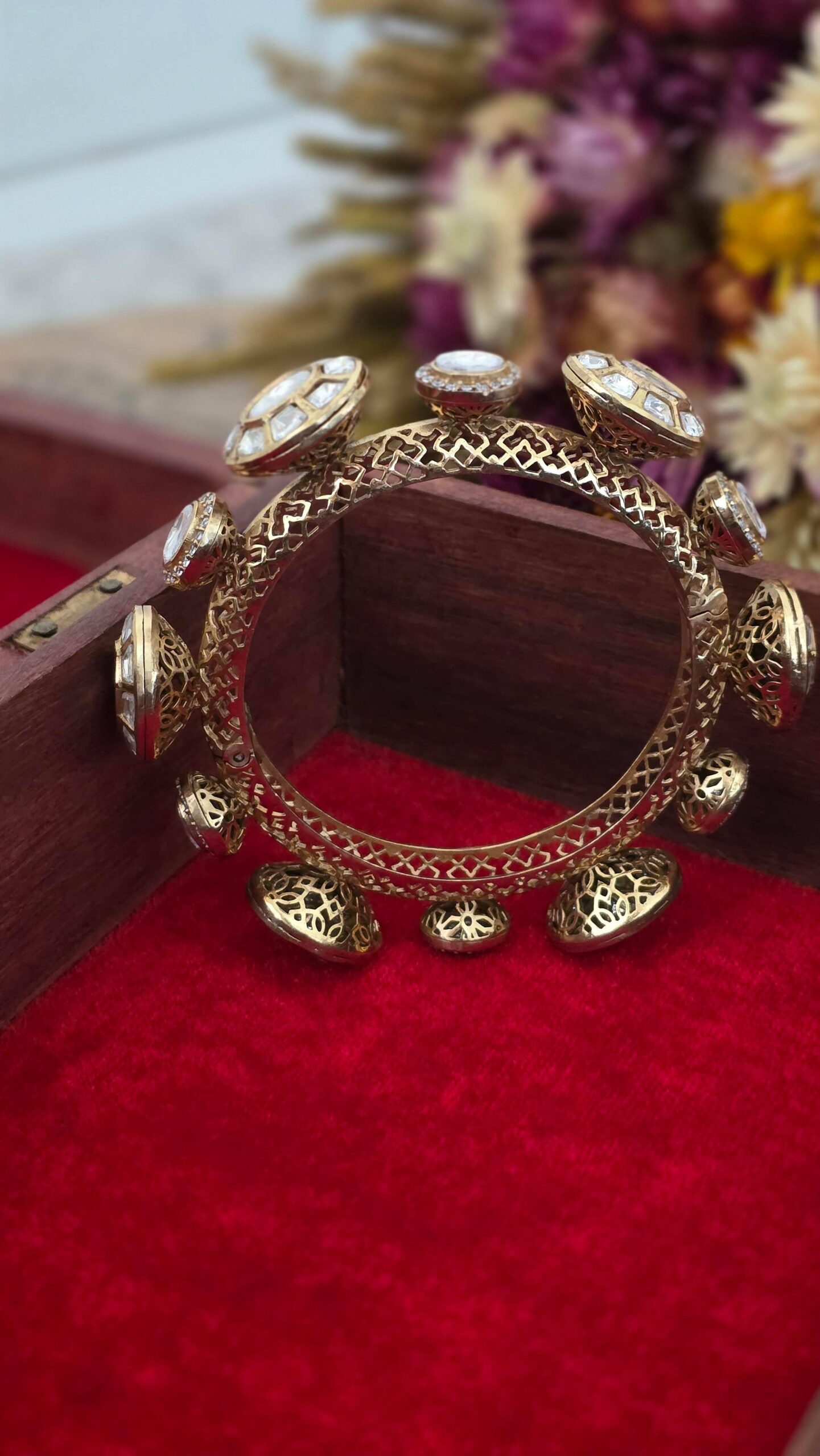 Hanika openable polki bangles Thumbnail