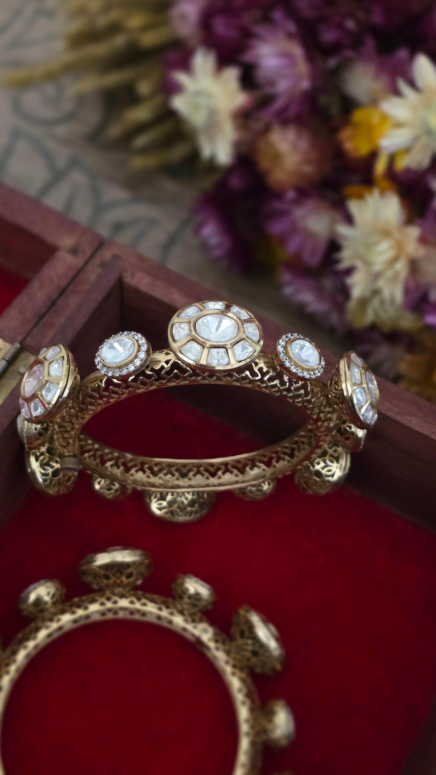 Hanika openable polki bangles Thumbnail