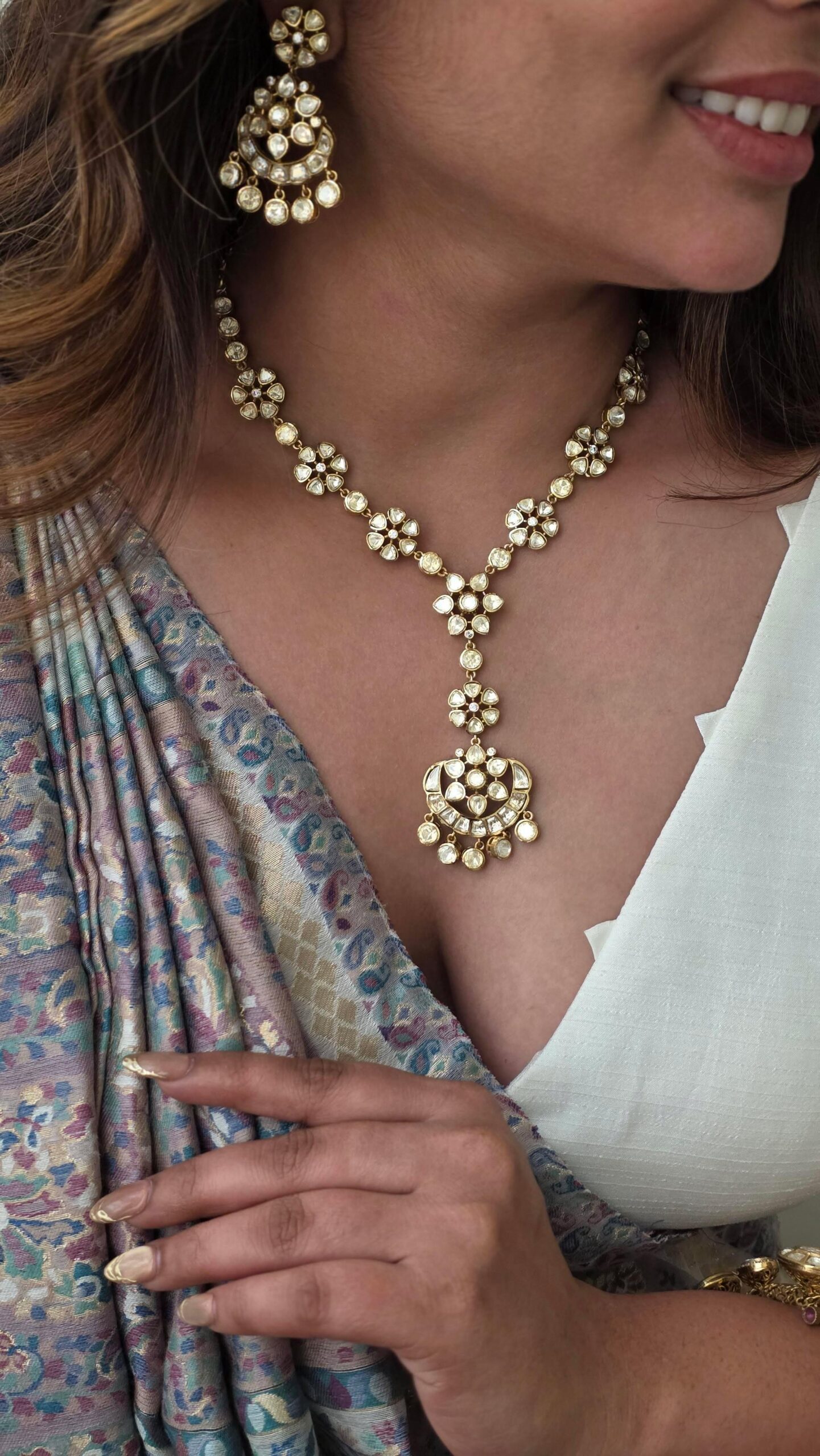 Sharvi polki necklace Thumbnail