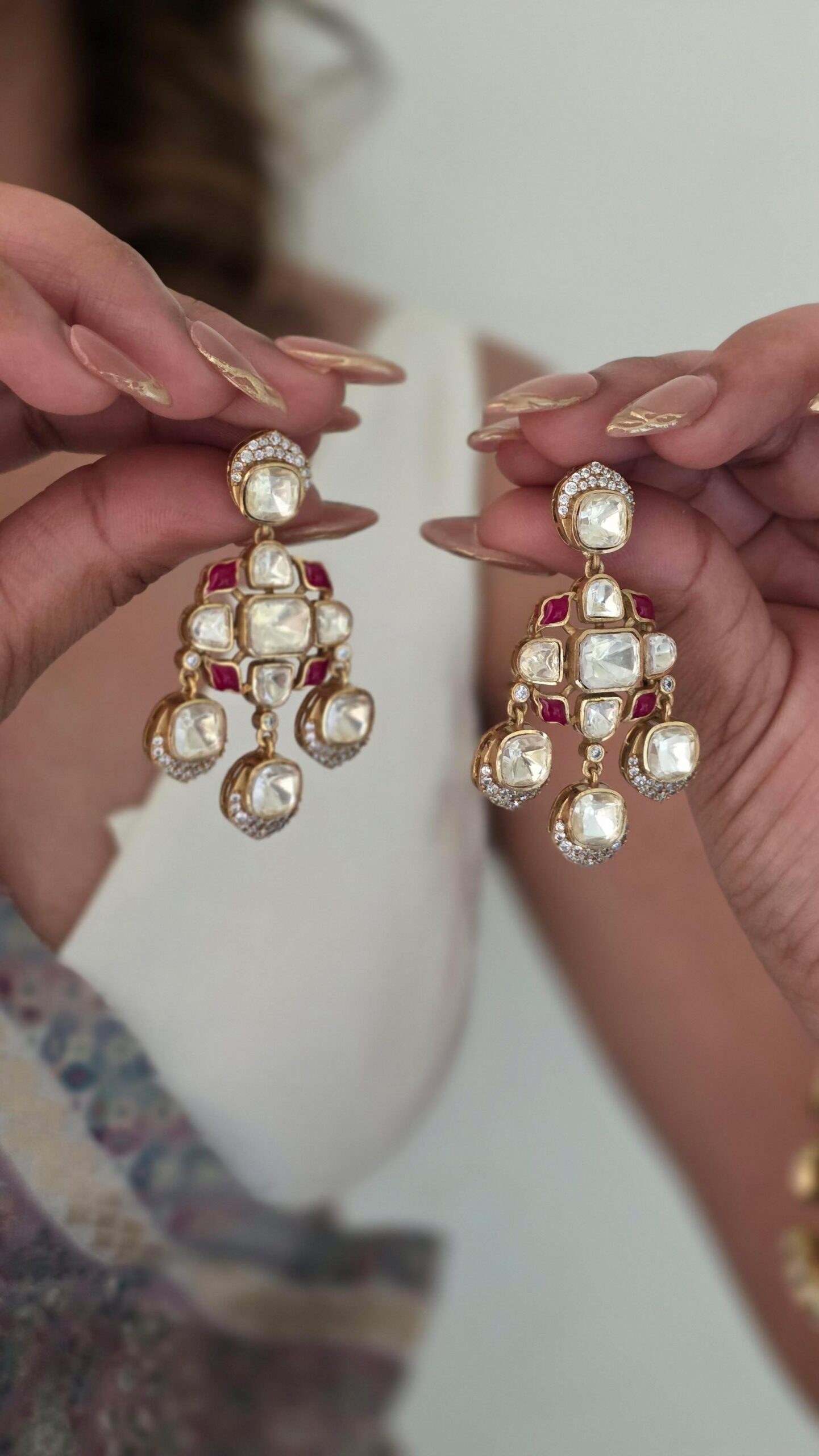 Prisha polki earrings Thumbnail