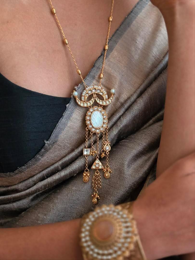 Jaia Handcrafted delicate long necklace Thumbnail