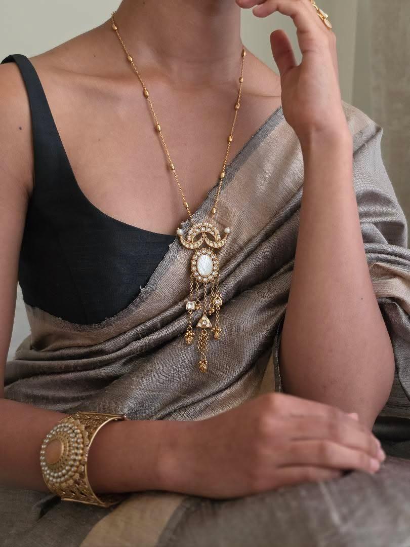 Jaia Handcrafted delicate long necklace Thumbnail