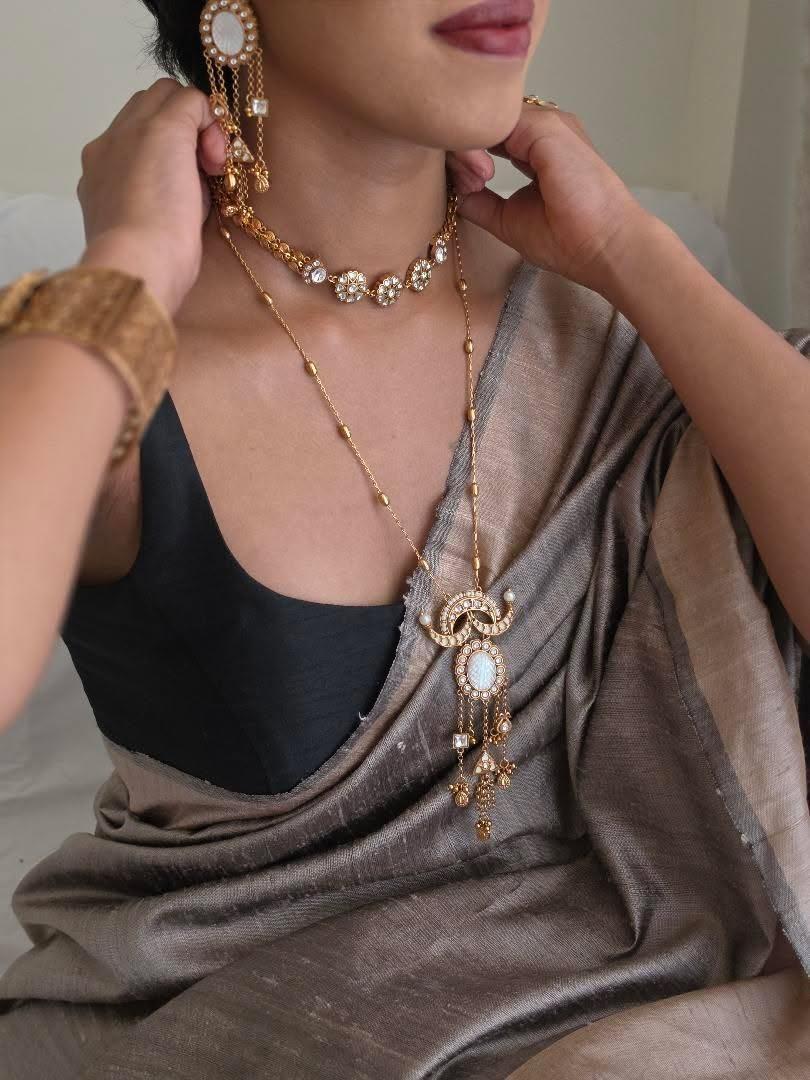 Jaia Handcrafted delicate long necklace Thumbnail