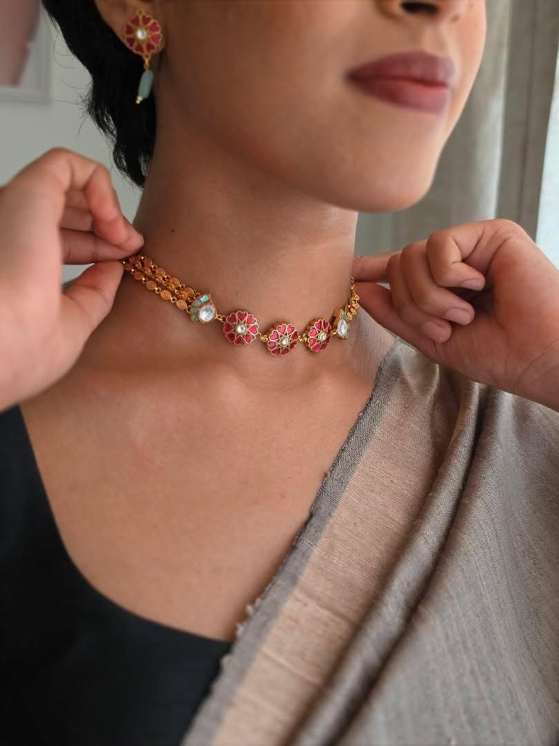 Phool Handcrafted Delicate Choker Thumbnail