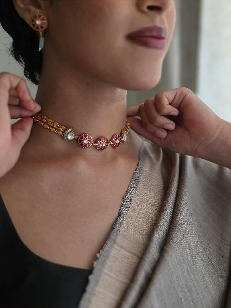 Phool Handcrafted Delicate Choker Thumbnail
