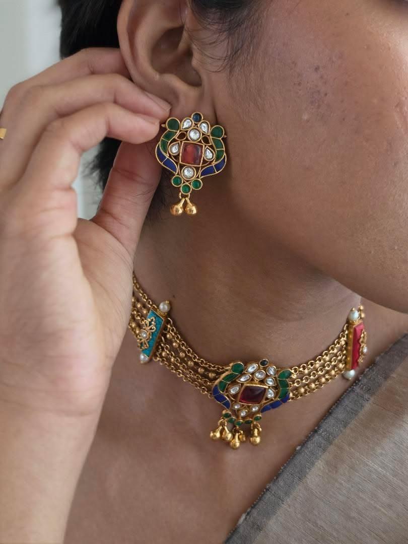 Pratibha handcrafted choker Thumbnail