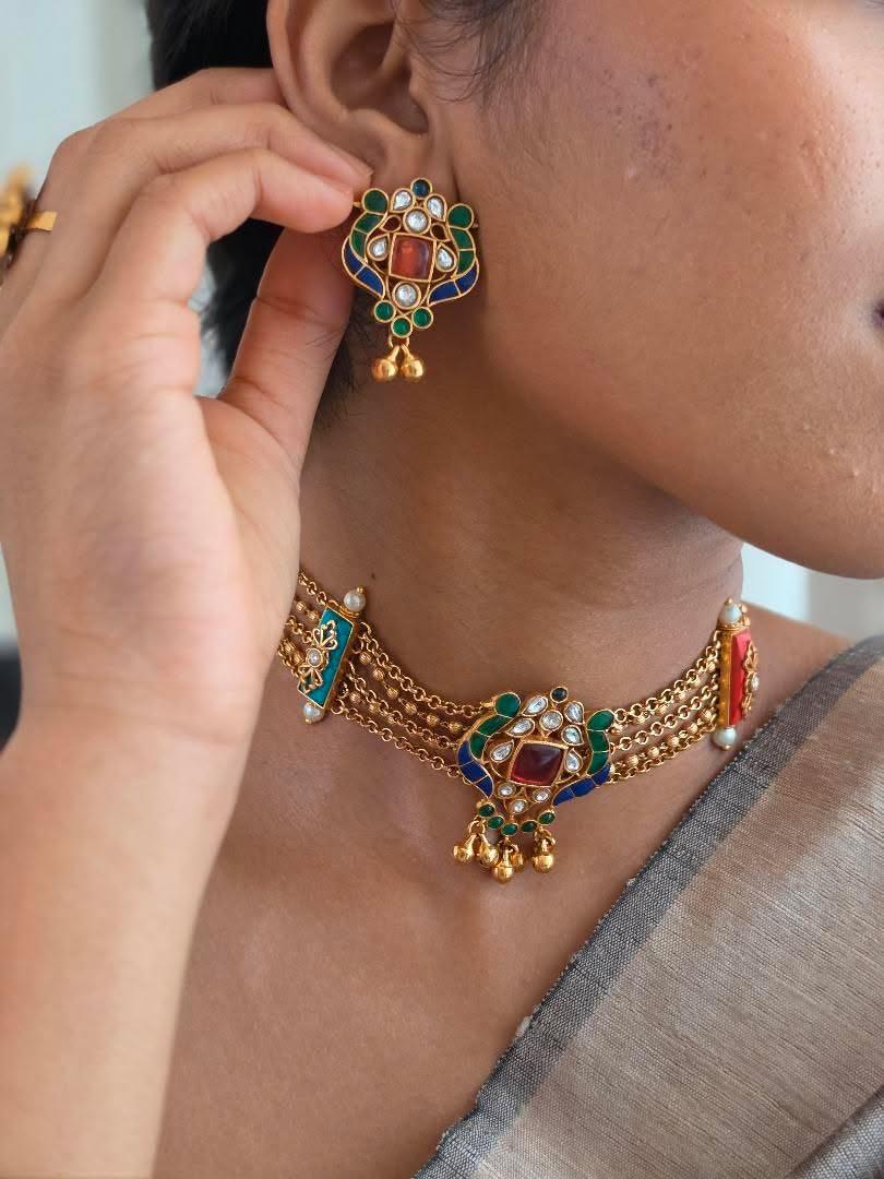 Pratibha handcrafted choker Thumbnail
