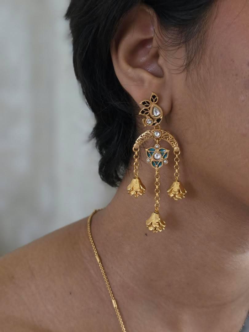 Pratibha delicate handcrafted long necklace Thumbnail