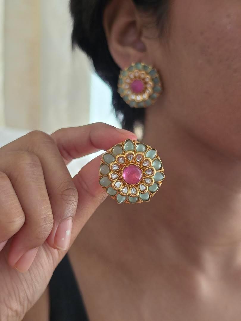 Dhruv handcrafted studs Thumbnail