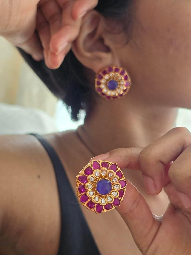 Dhruv handcrafted studs Thumbnail