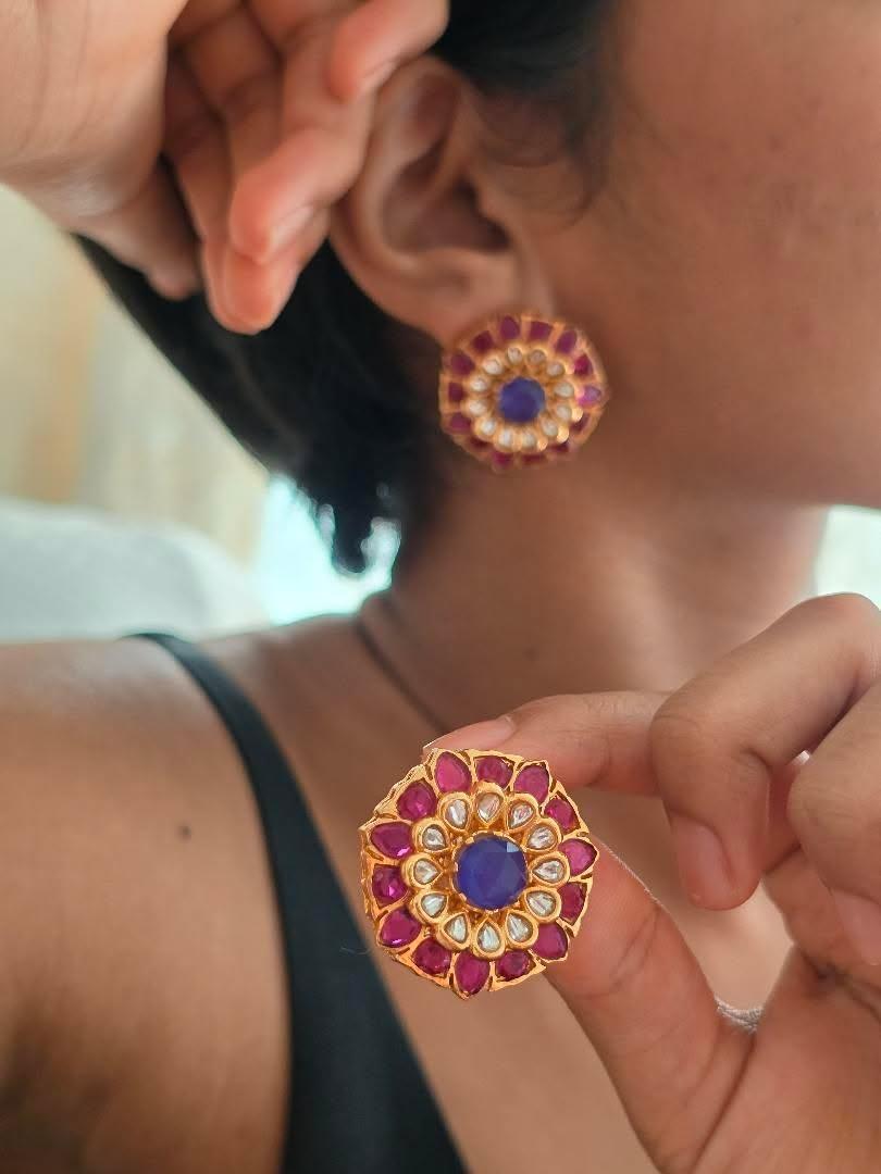 Dhruv handcrafted studs Thumbnail