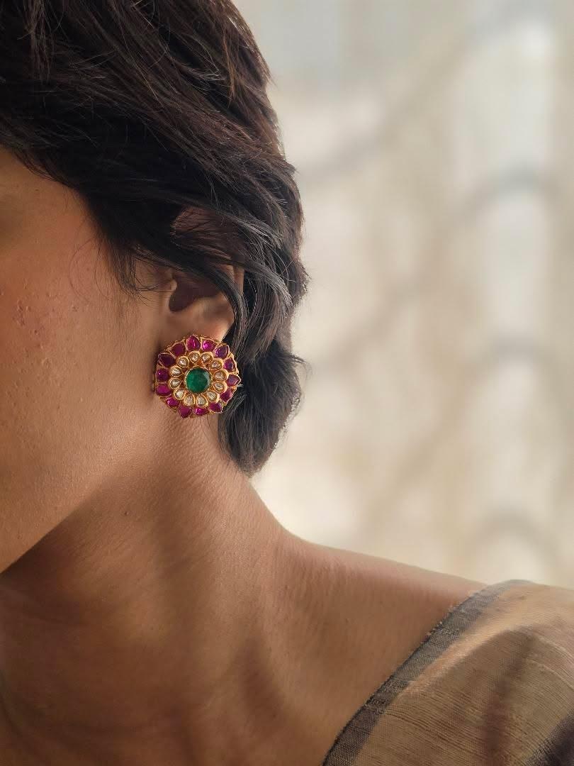 Dhruv handcrafted studs Thumbnail