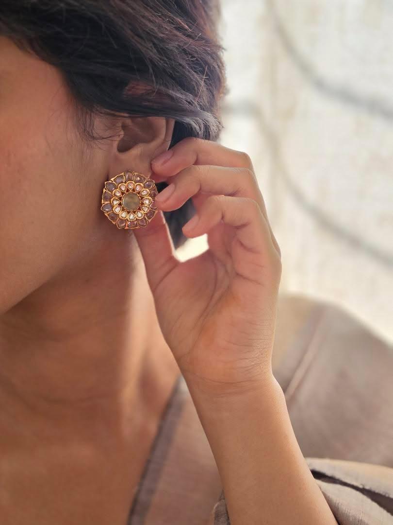 Dhruv handcrafted studs Thumbnail