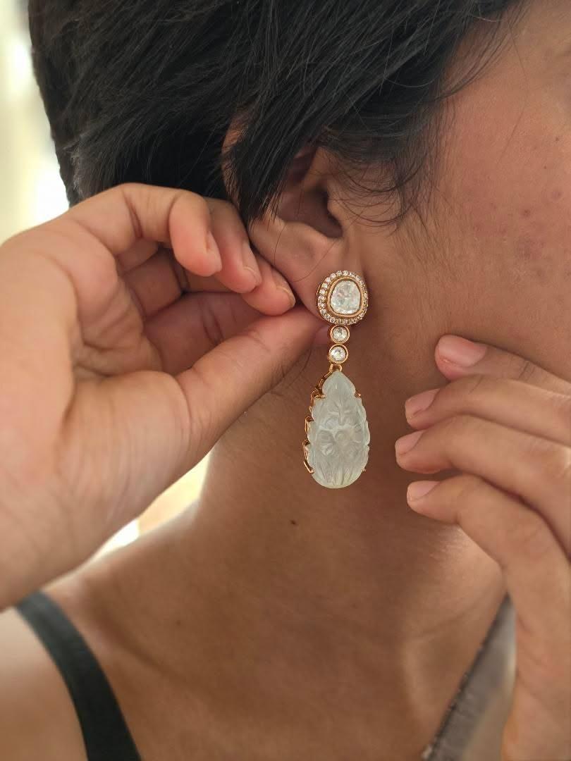 Nova semi-precious stone earrings Thumbnail