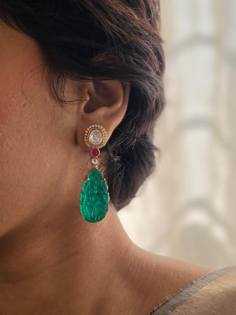 Nova semi-precious stone earrings Thumbnail