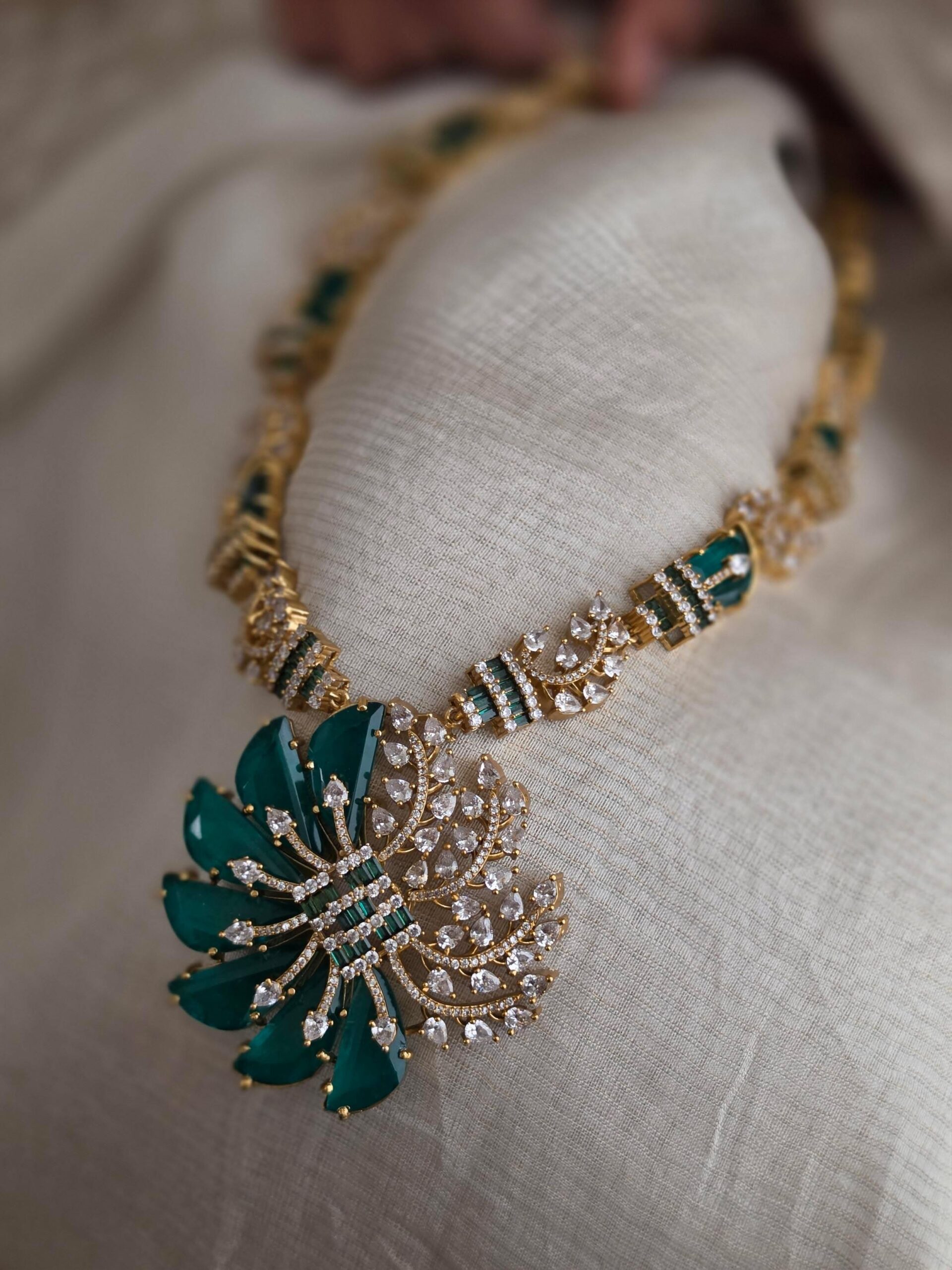 Flora semi precious quartz necklace Thumbnail