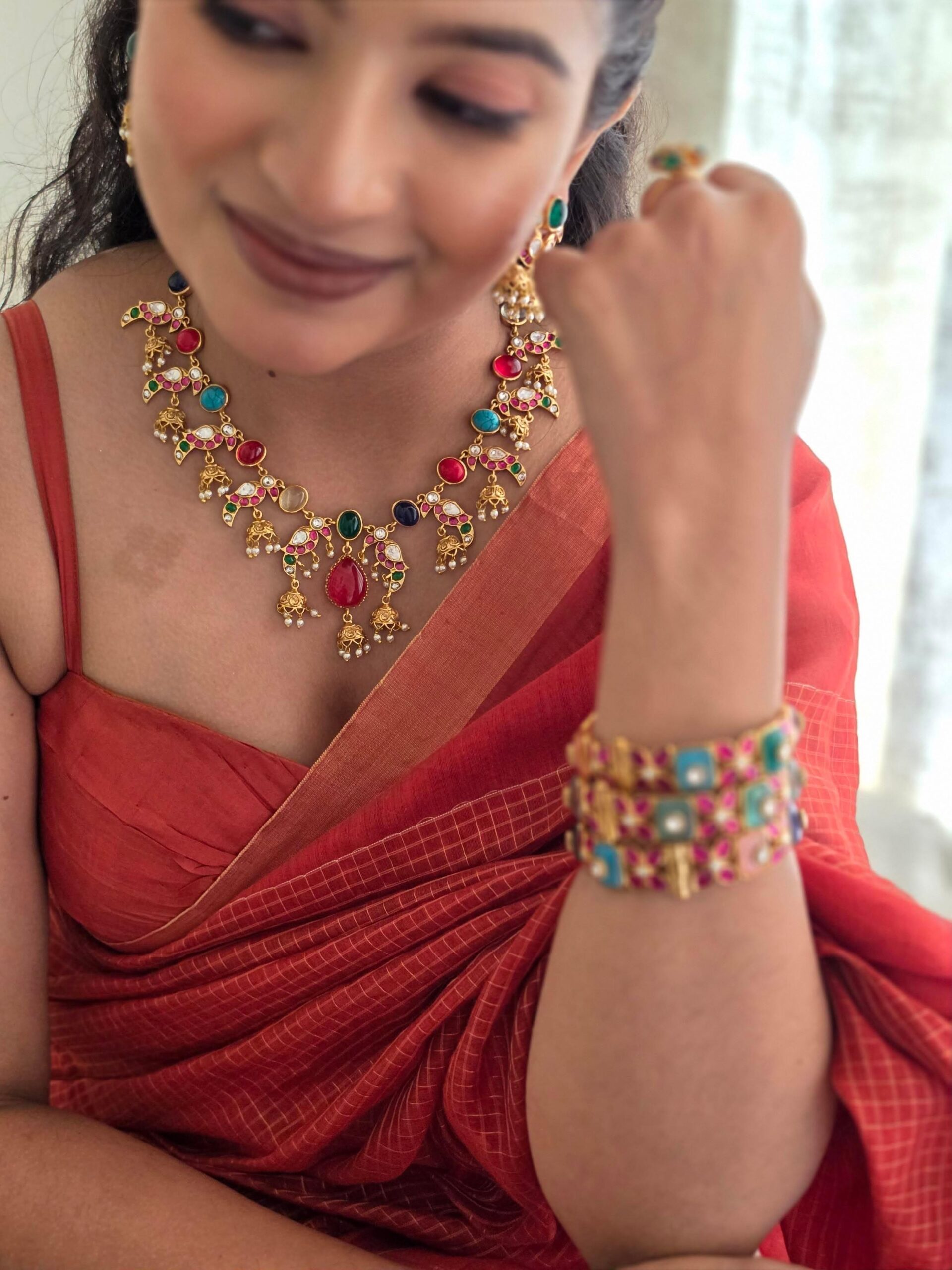 Vaishnavi quartz polki necklace Thumbnail