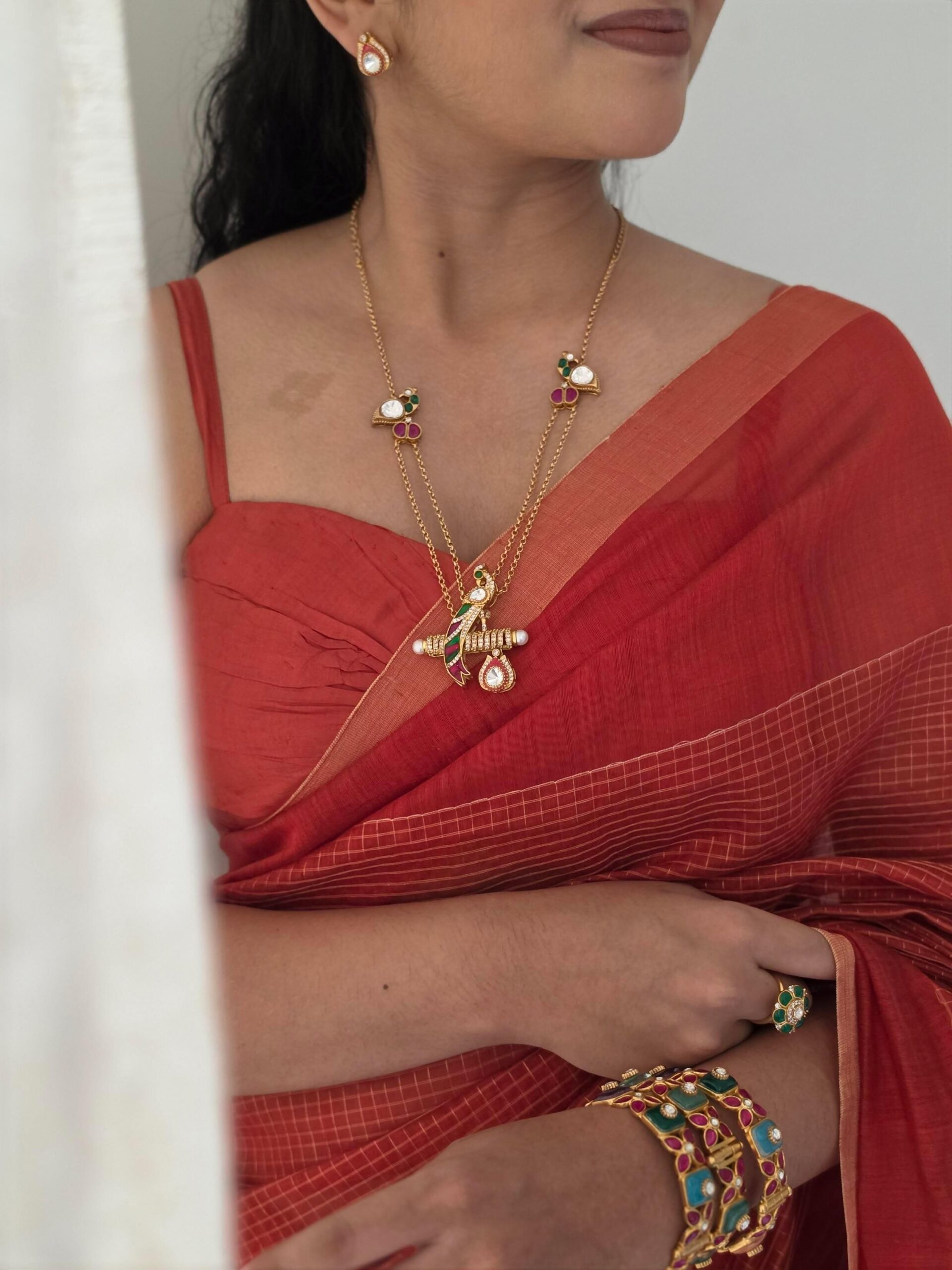Vaishnavi delicate long necklace Thumbnail
