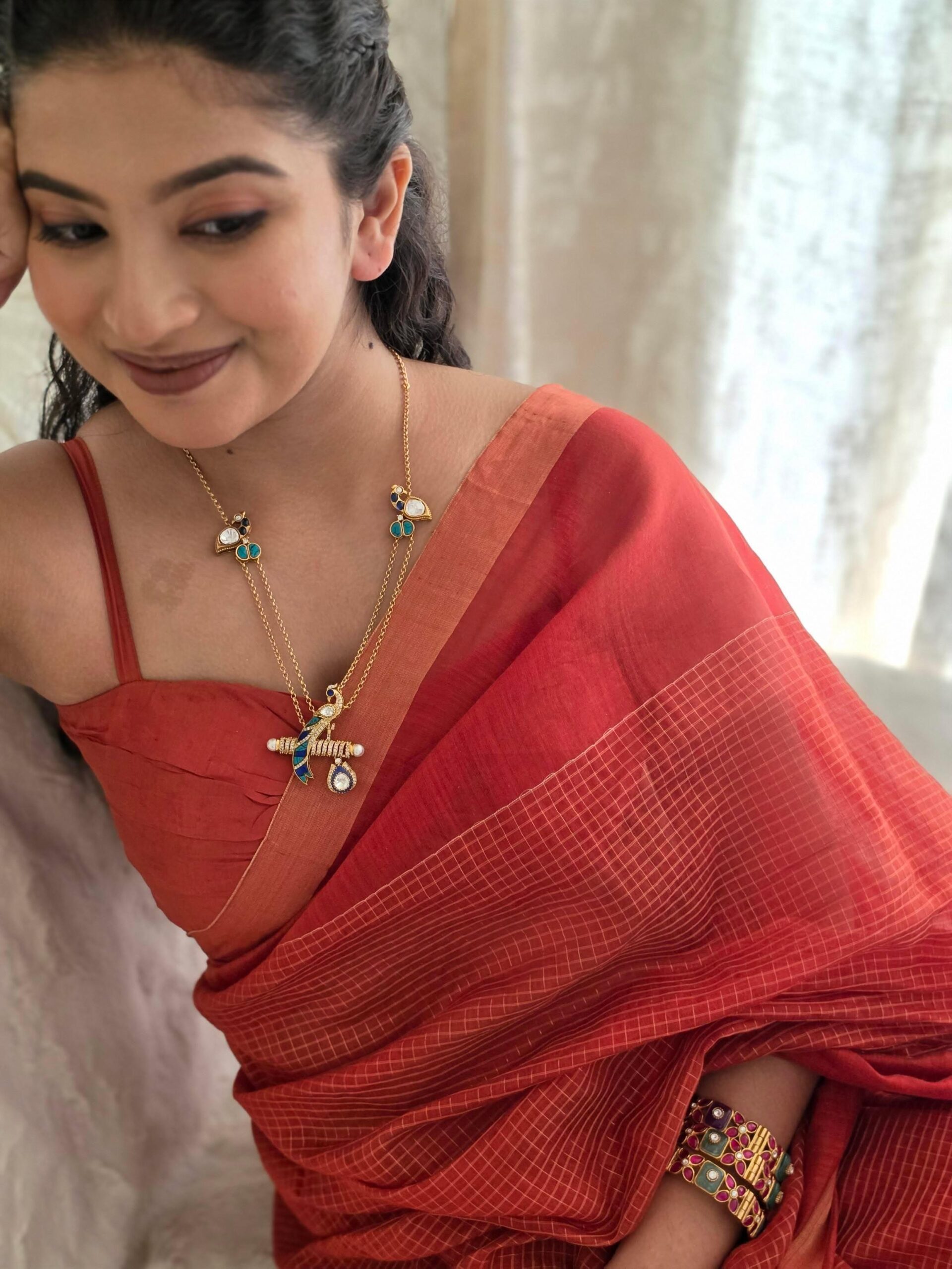 Vaishnavi delicate long necklace Thumbnail