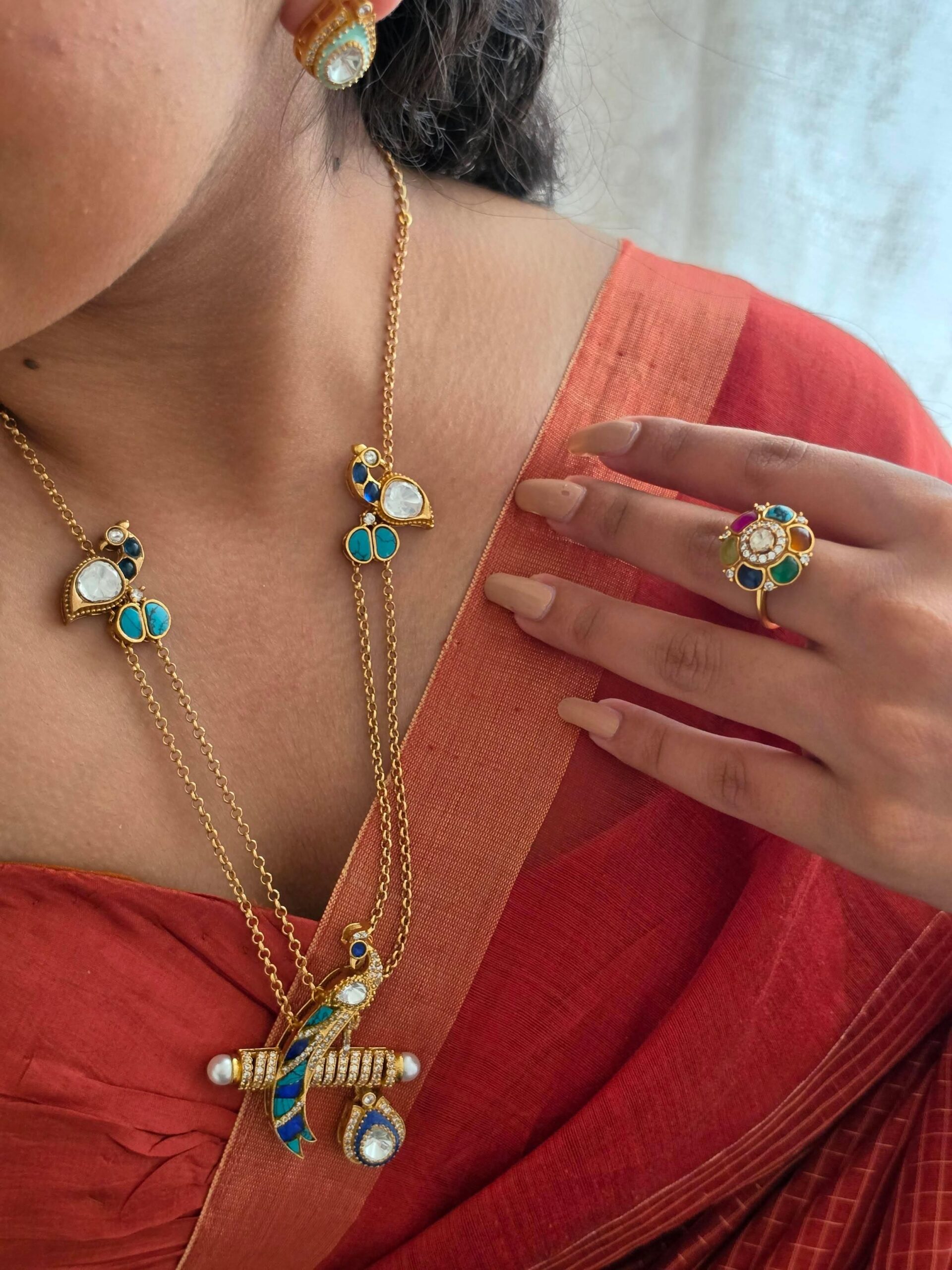 Vaishnavi delicate long necklace Thumbnail