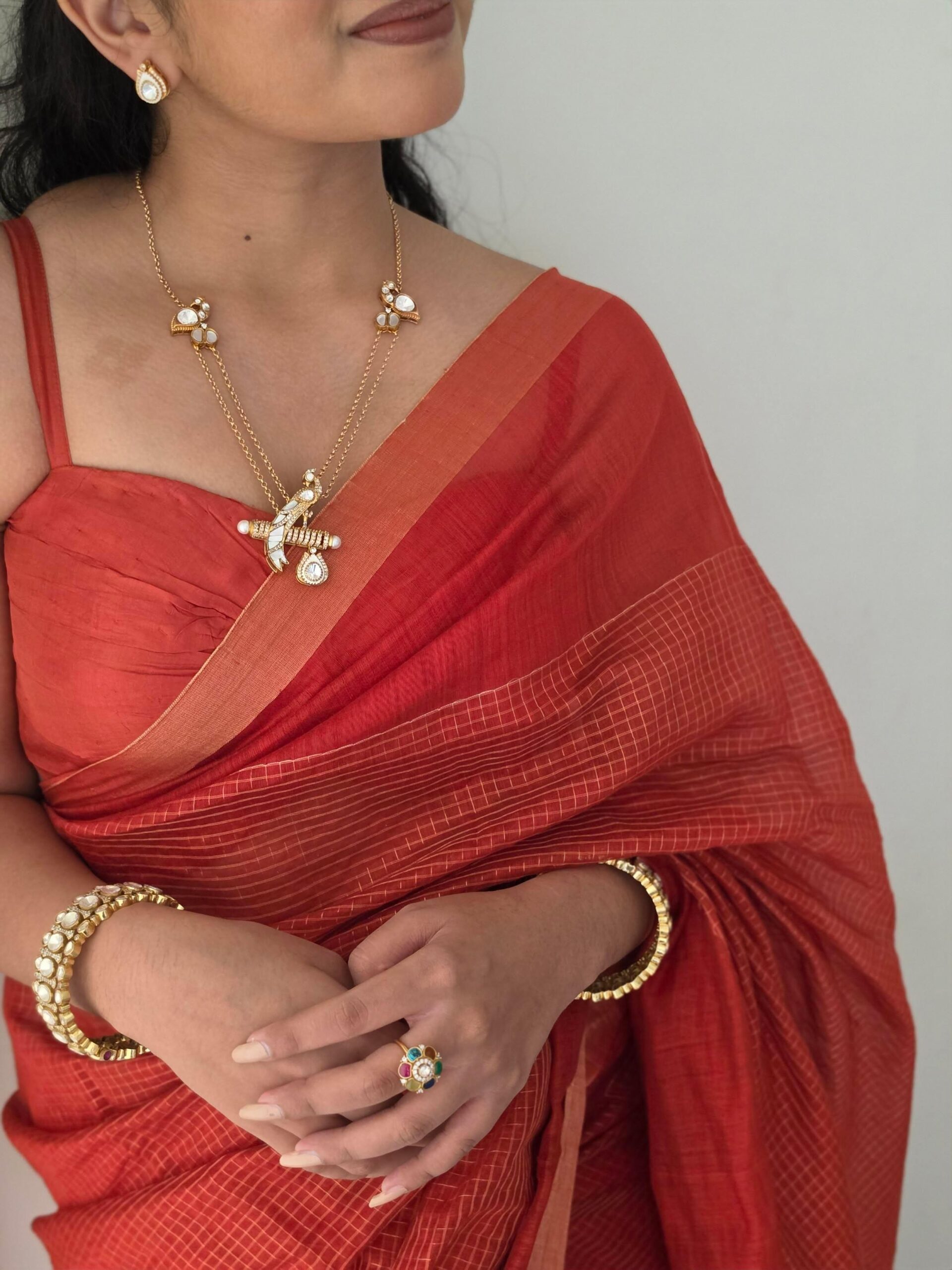 Vaishnavi delicate long necklace Thumbnail