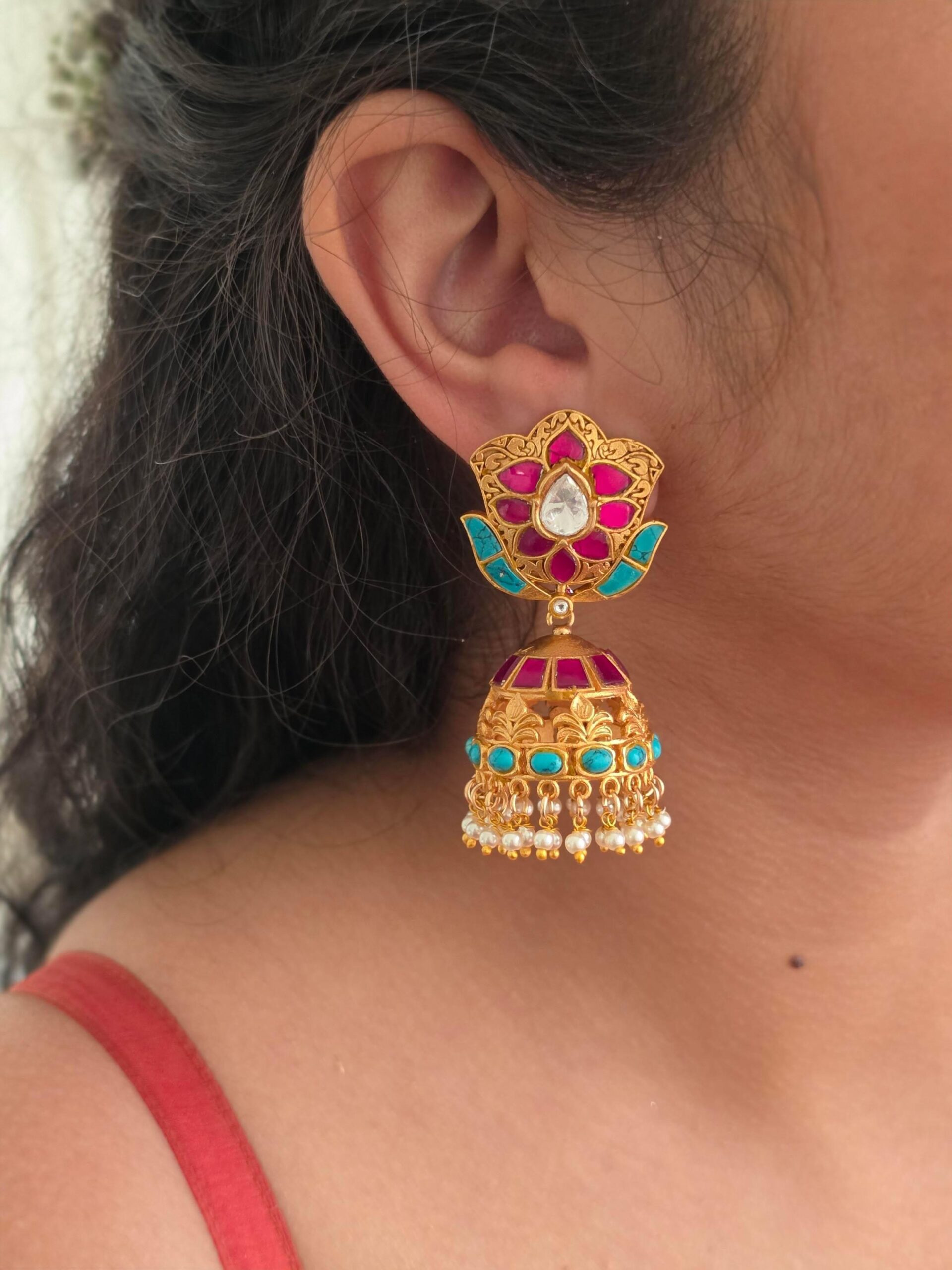 Saivi handcrafted jhumki Thumbnail