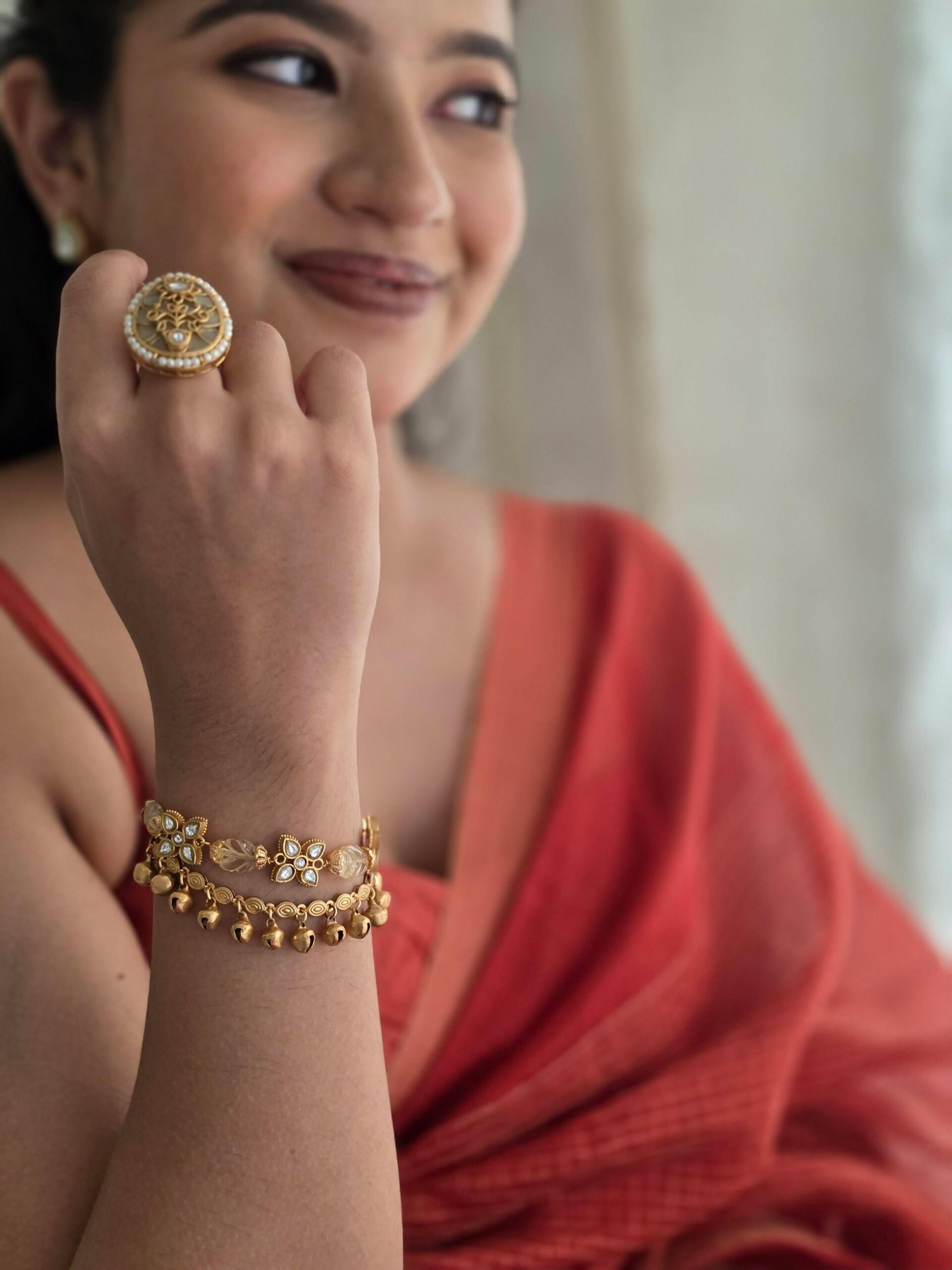 Bhuvi handcrafted ring Thumbnail