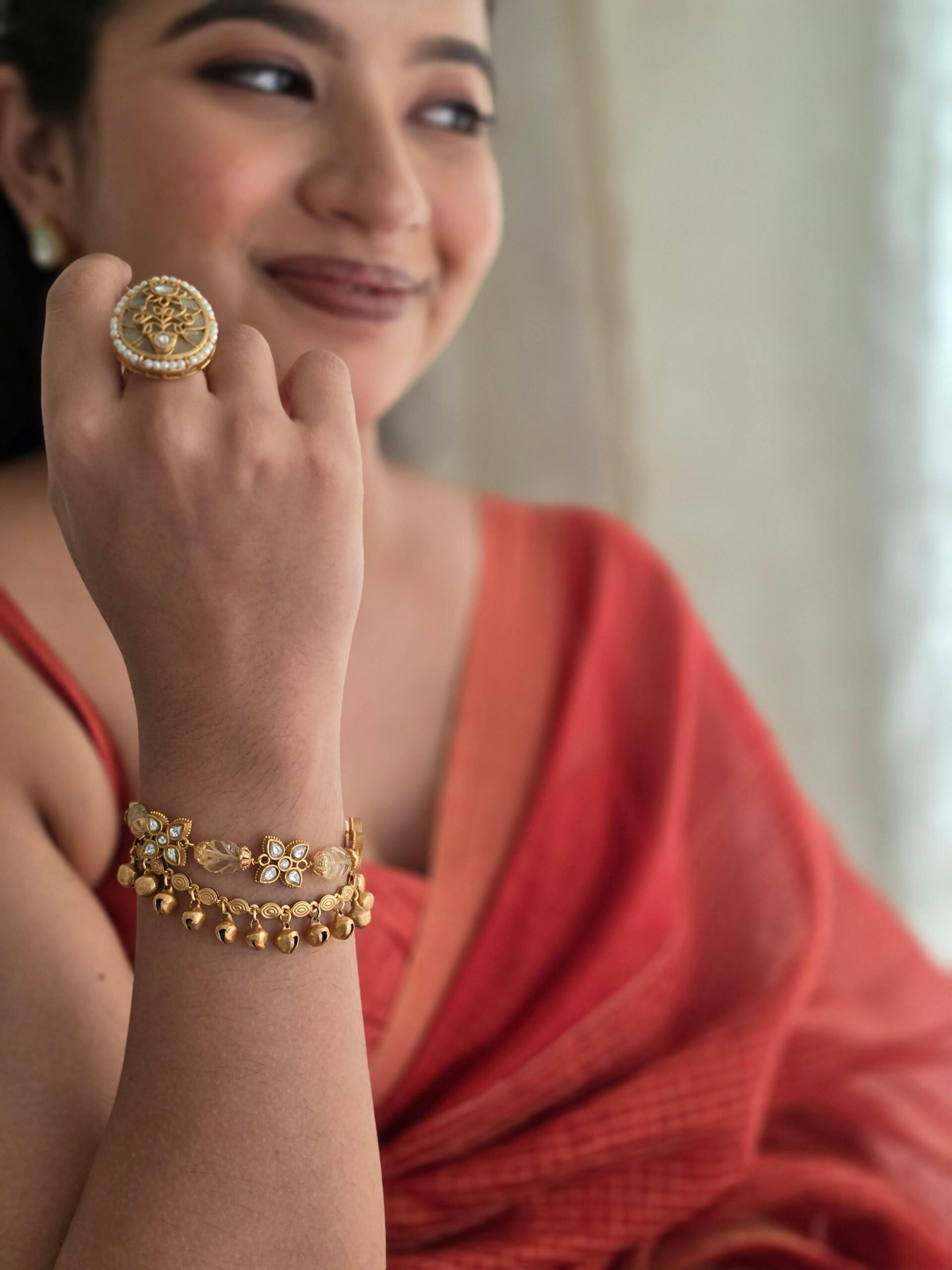 Bhuvi handcrafted ring Thumbnail