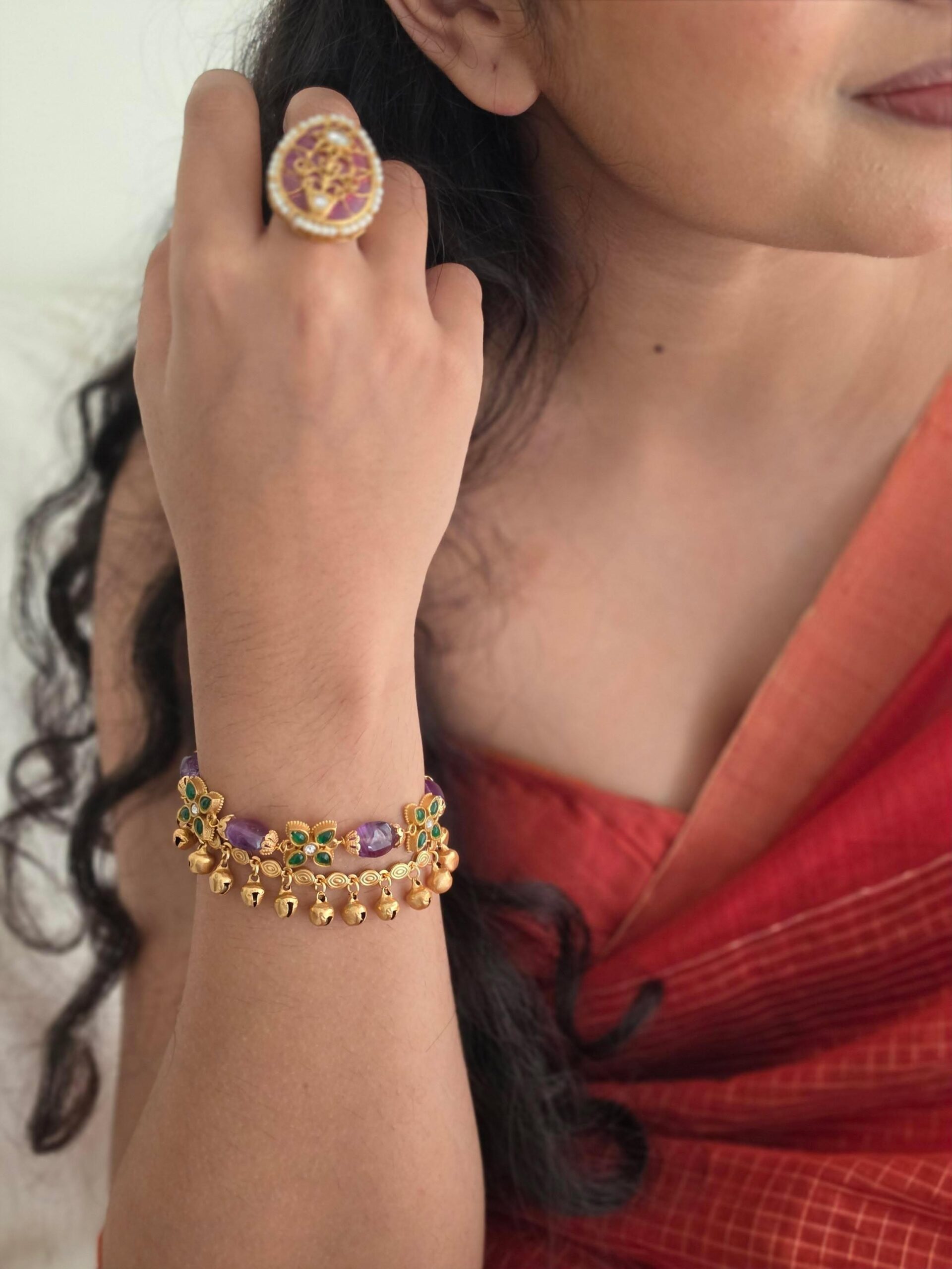 Bhuvi handcrafted ring Thumbnail
