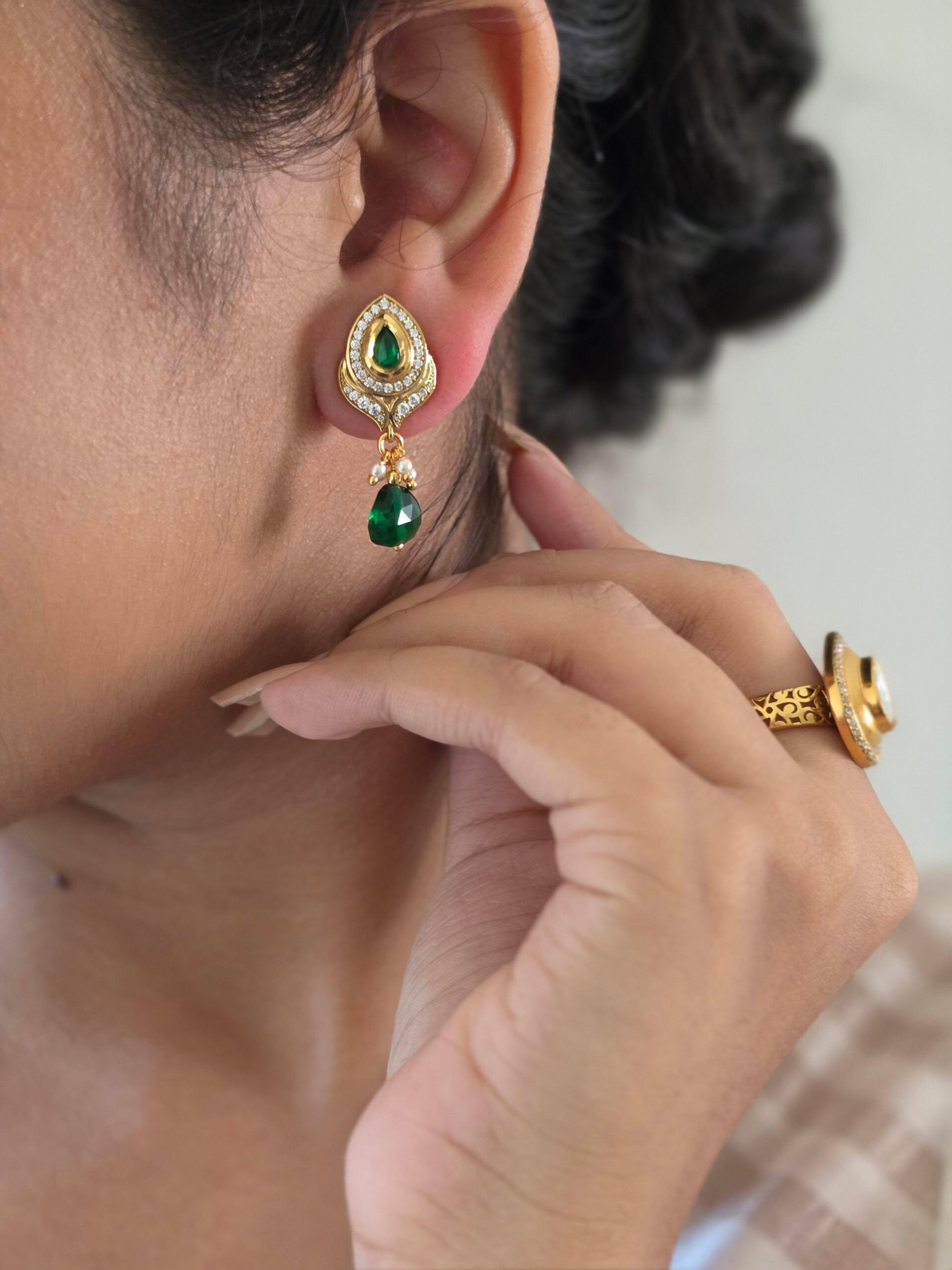 Veda polki earrings Thumbnail