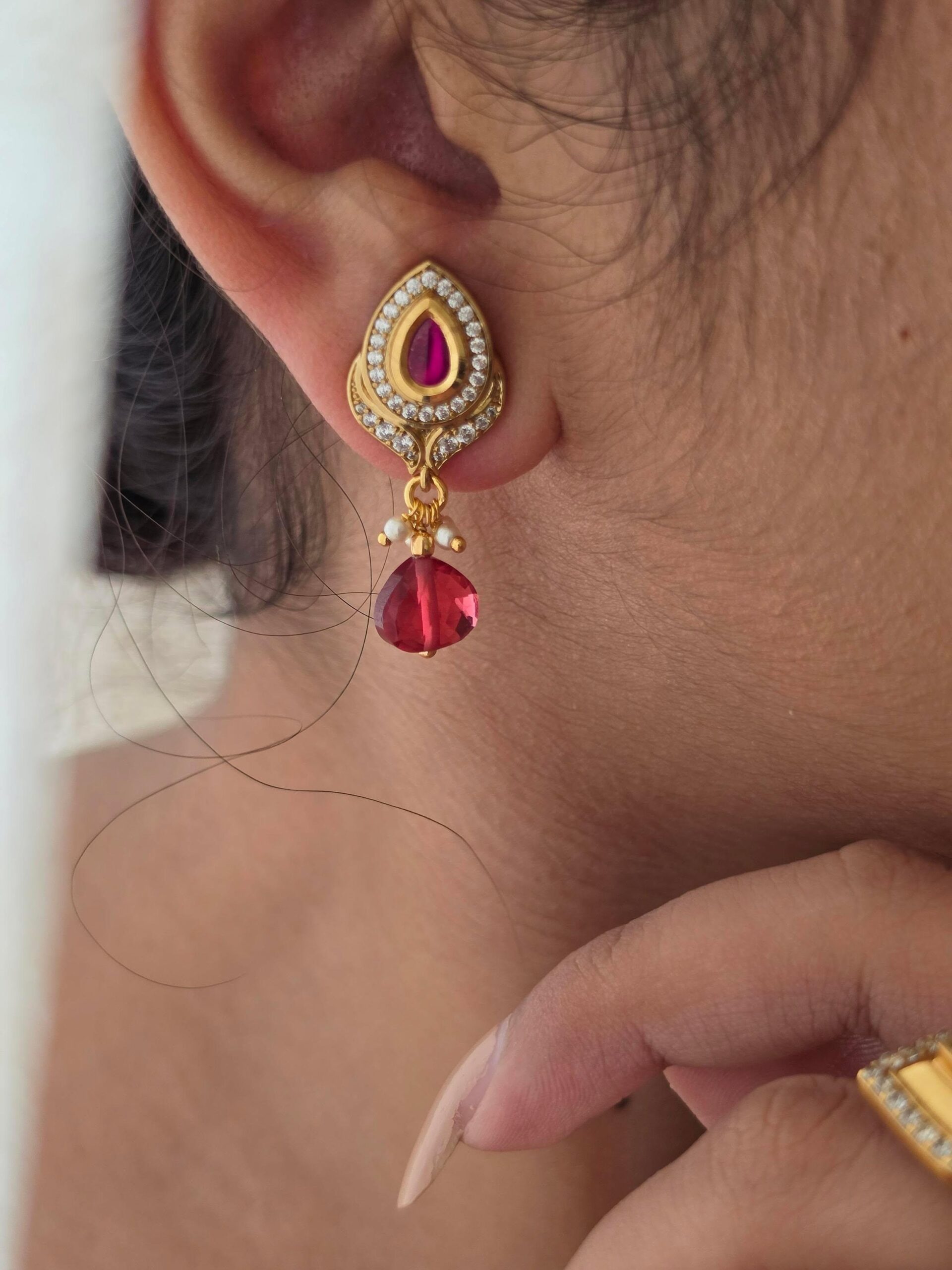 Veda polki earrings Thumbnail
