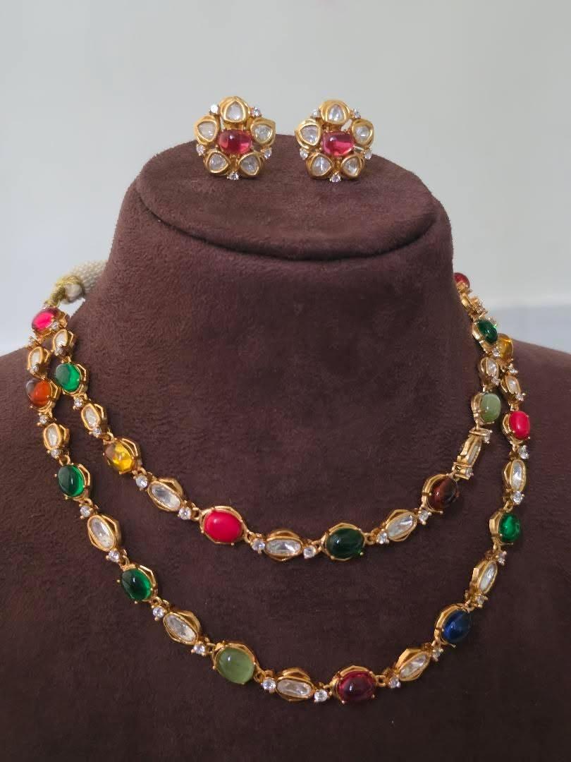 Raaga Navratna String Necklace Thumbnail