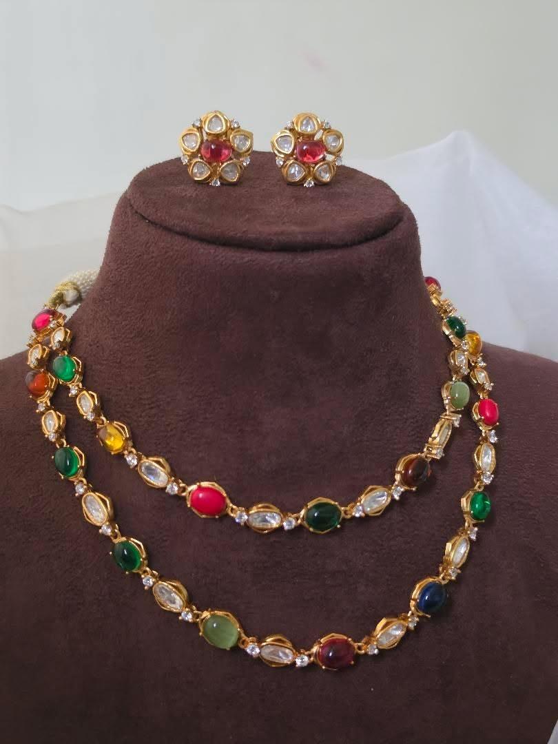 Raaga Navratna String Necklace Thumbnail