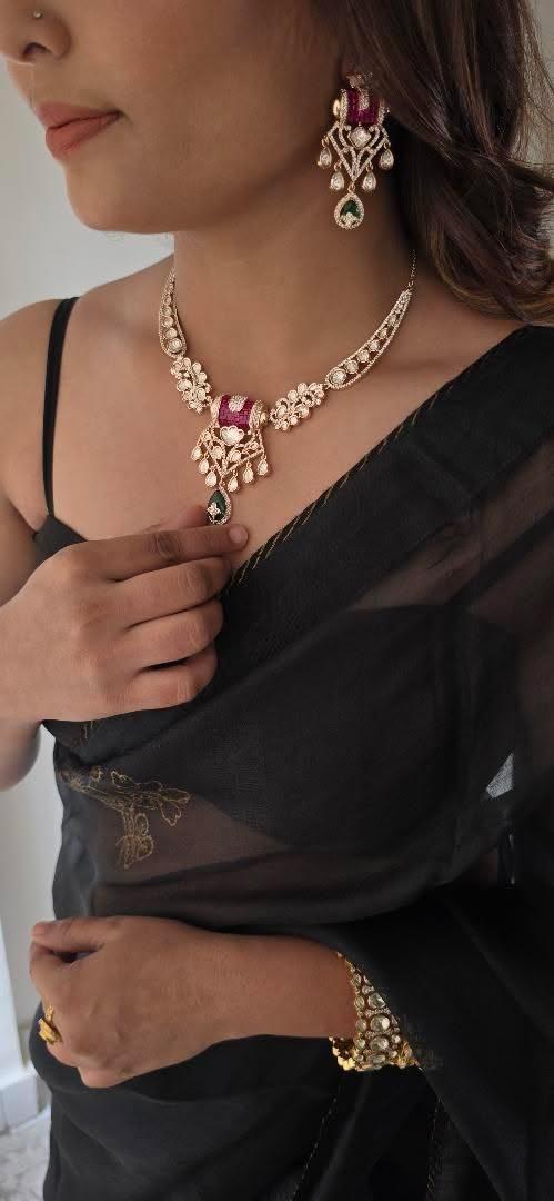 Zariah polki necklace Thumbnail