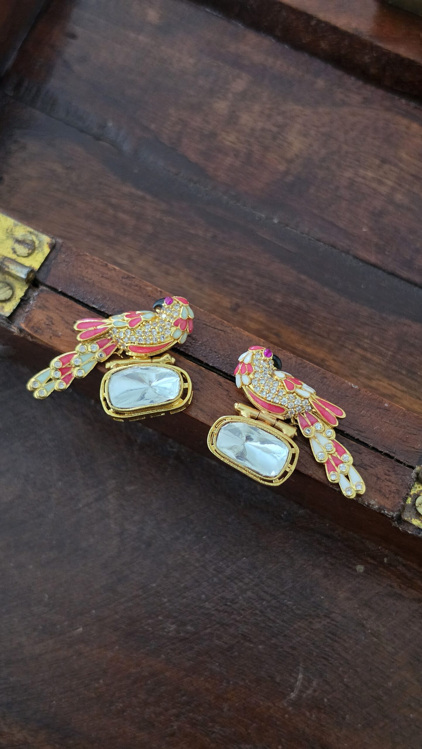 Nidhi lond polki necklace Thumbnail