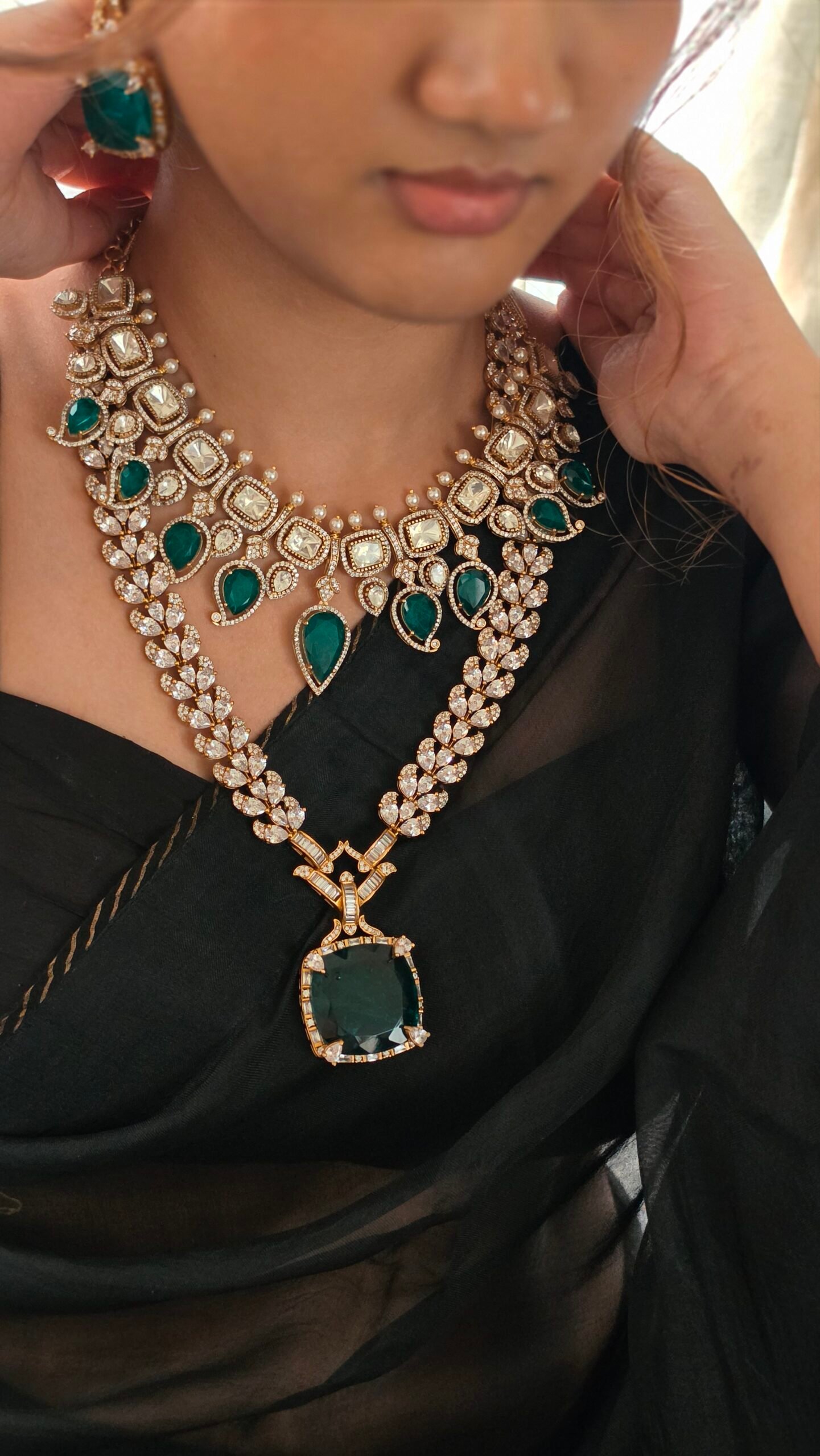 Rajasi semi precious quartz necklace Thumbnail