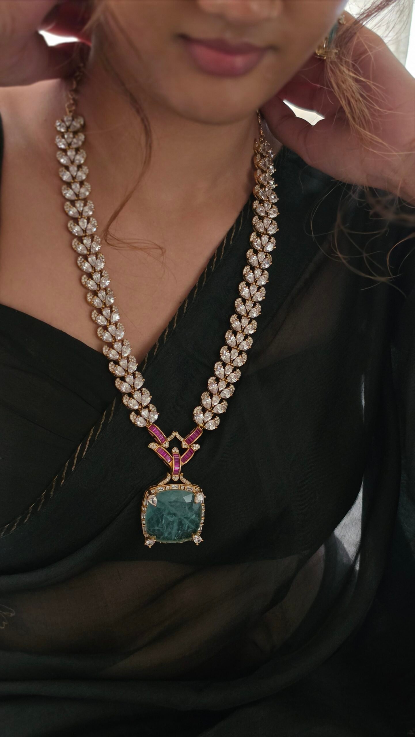 Rajasi semi precious quartz necklace Thumbnail