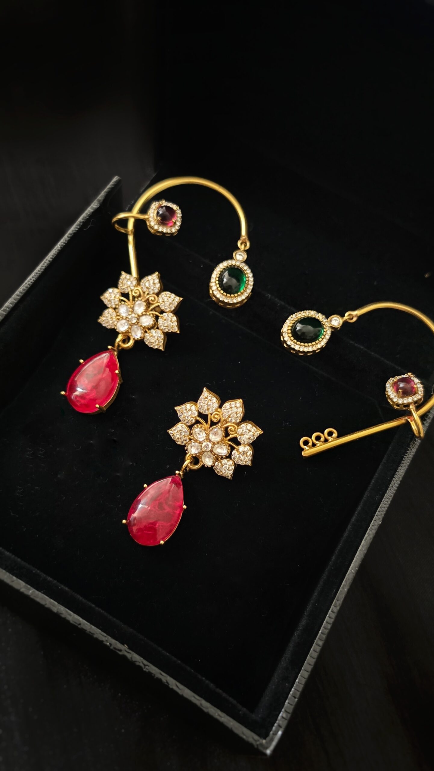Ansa semi precious stone Earcuffs Thumbnail