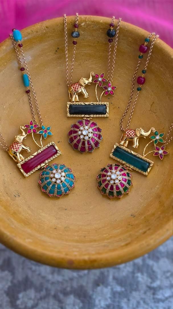 Anaya delicate handcrafted long necklace Thumbnail