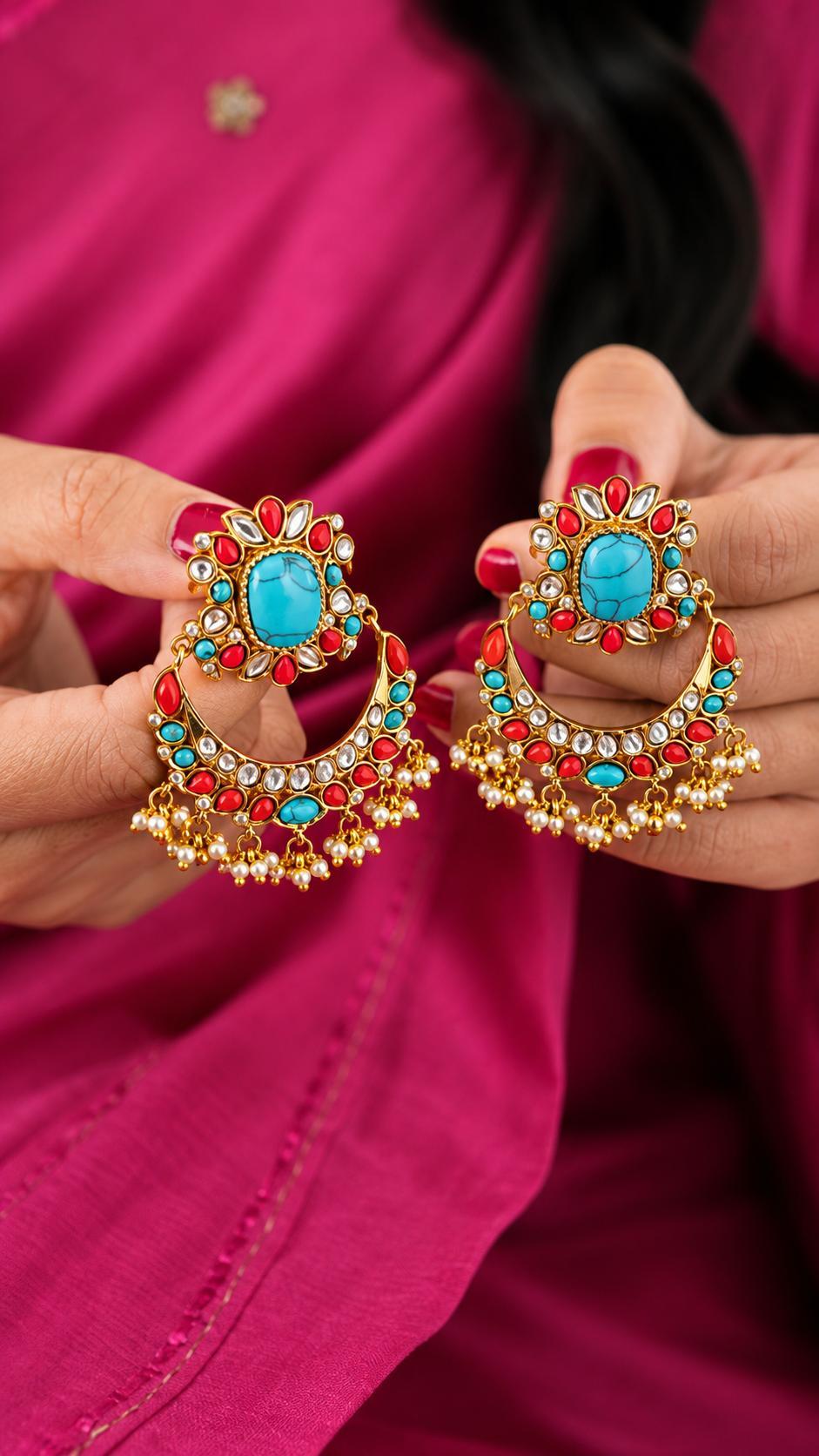 Myra quartz Chandbaali Thumbnail
