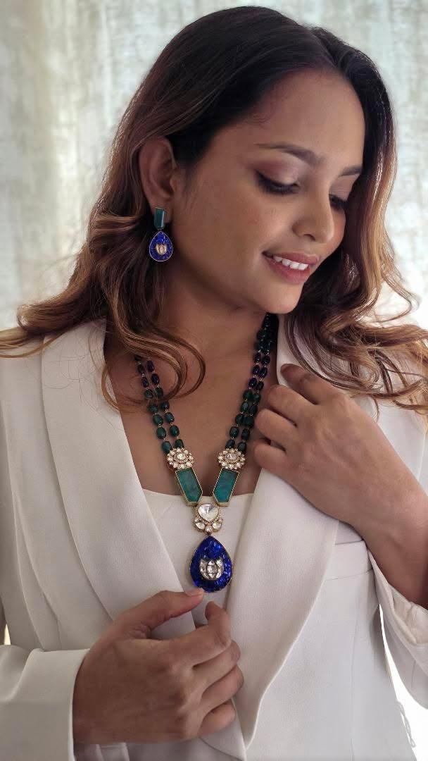 Lubina handcrafted long necklace Thumbnail