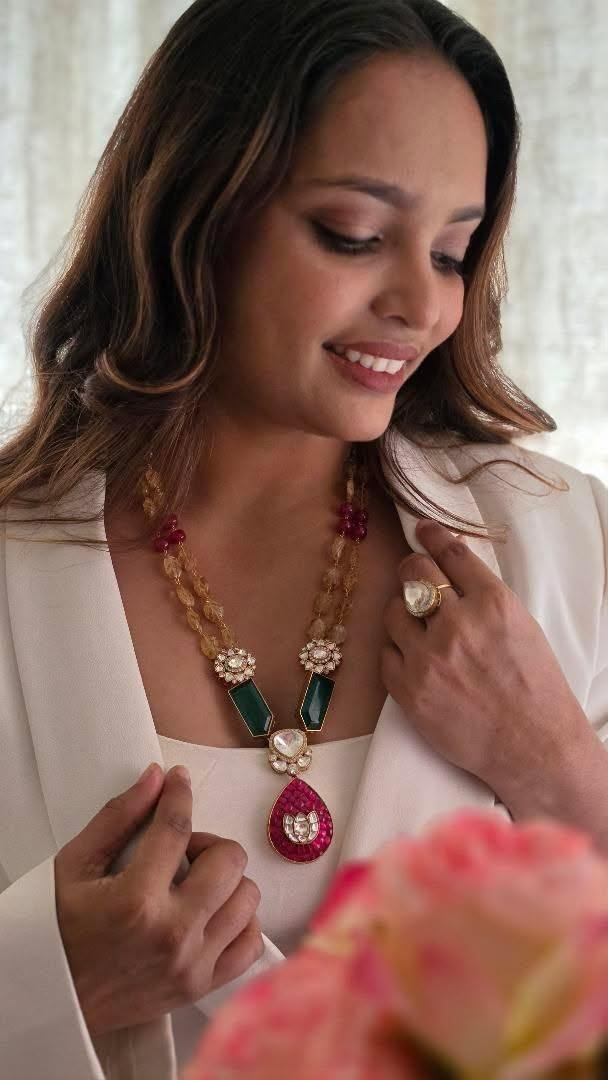 Lubina handcrafted long necklace Thumbnail